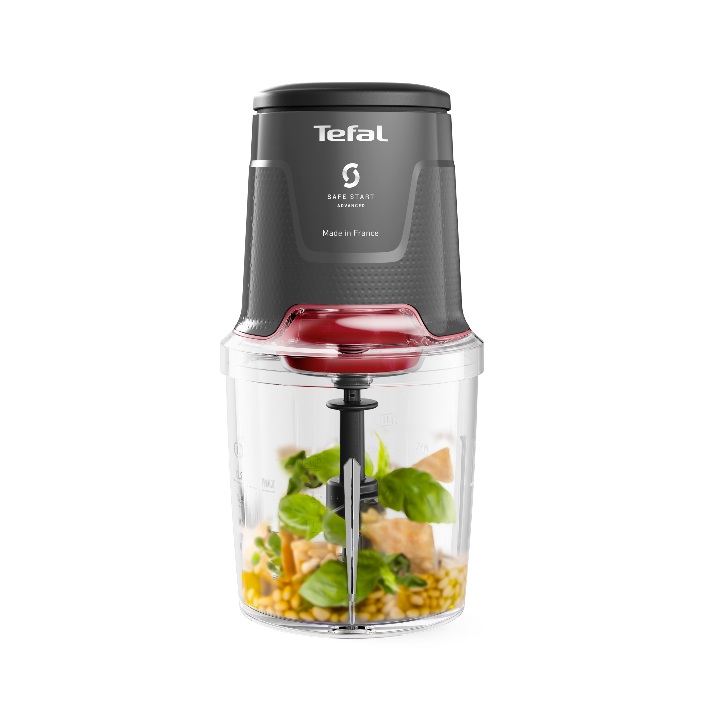 Чопър Easy Press, Electric чопър за храна, 600 W, 4 остри ножа, сив