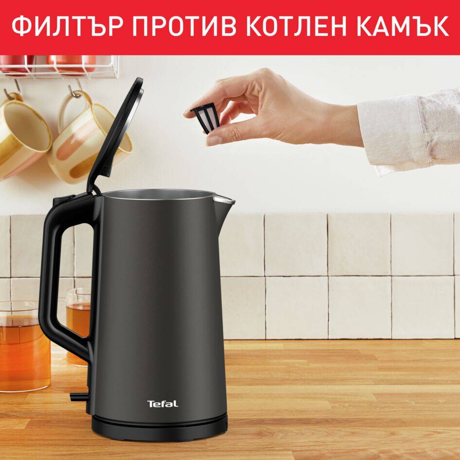 ЕЛЕКТРИЧЕСКА КАНА TEFAL DOUBLE LAYER SS KI583