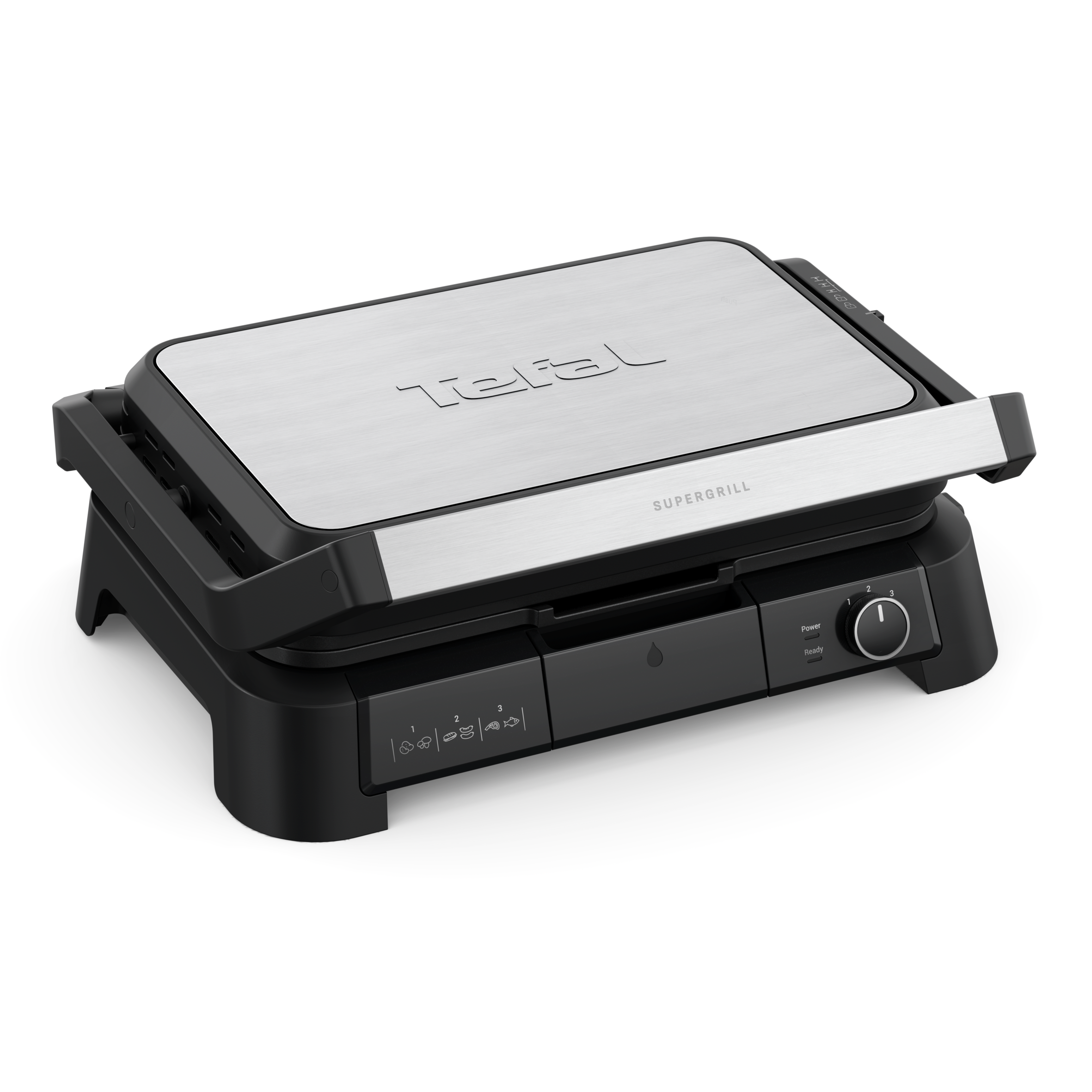 Пакет SuperGrill 3in1 XL, барбекю и фурна, Бургер преса Tefal и Шишове Tefal XL от неръждаема стомана