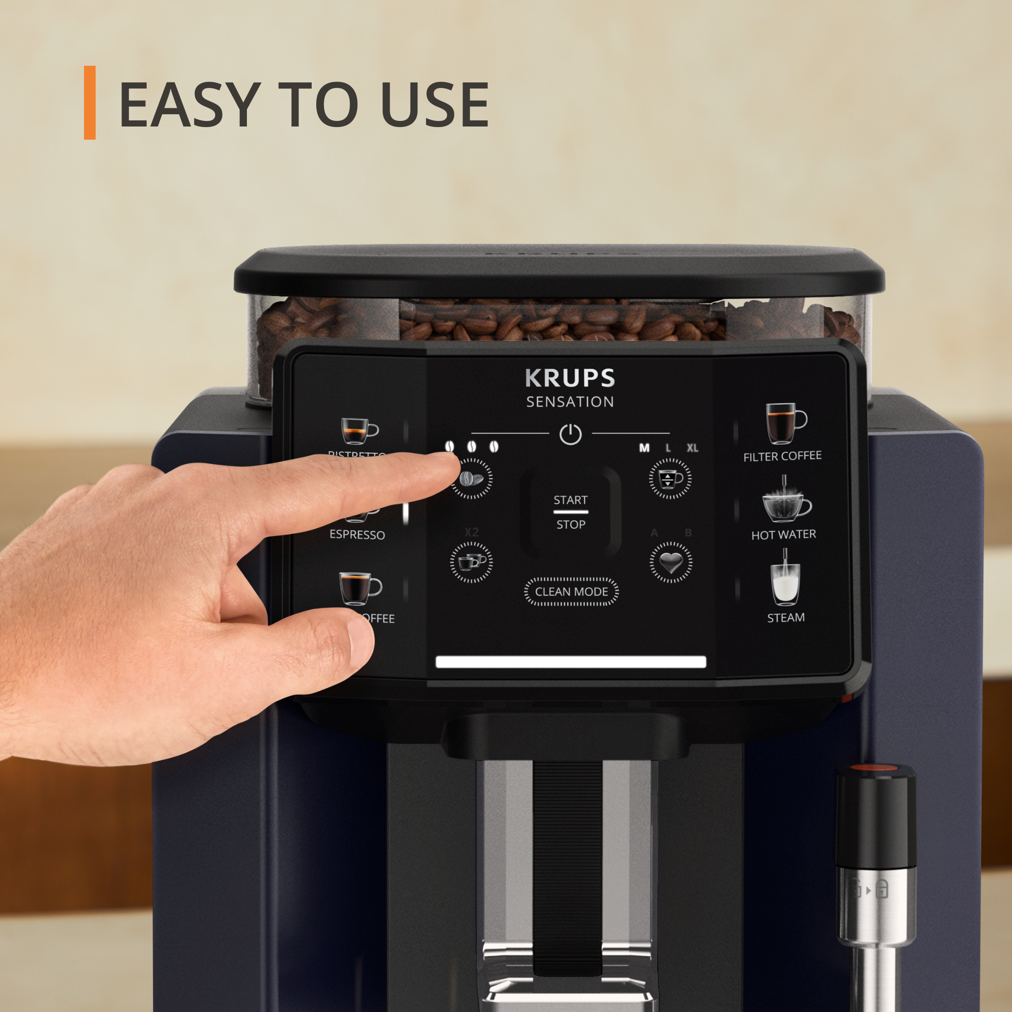 Кафеавтомат Krups Sensation C50 EA910B10