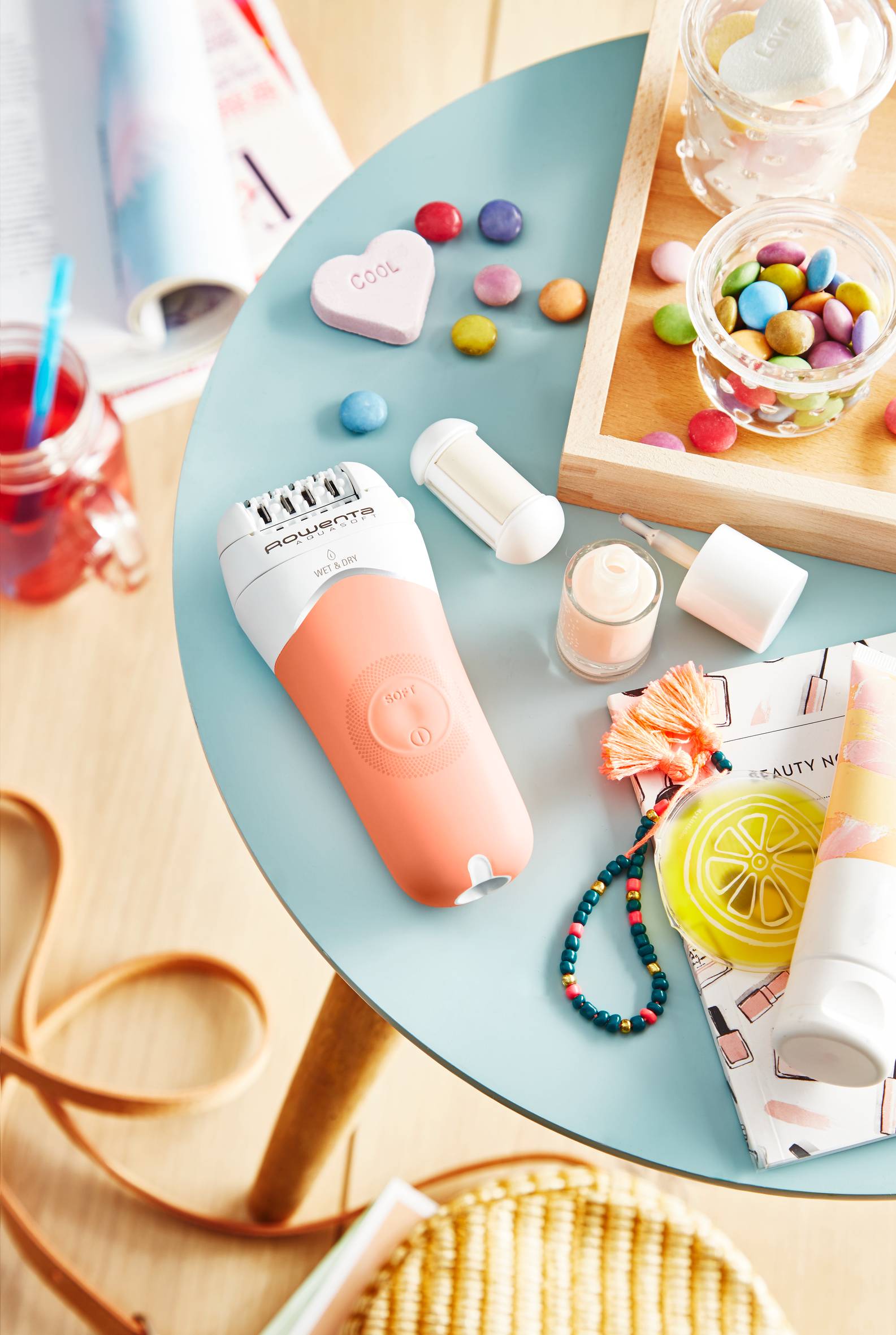 Aquasoft Wet & Dry EP4920, Епилатор, Водоустойчив, 4 аксесоара