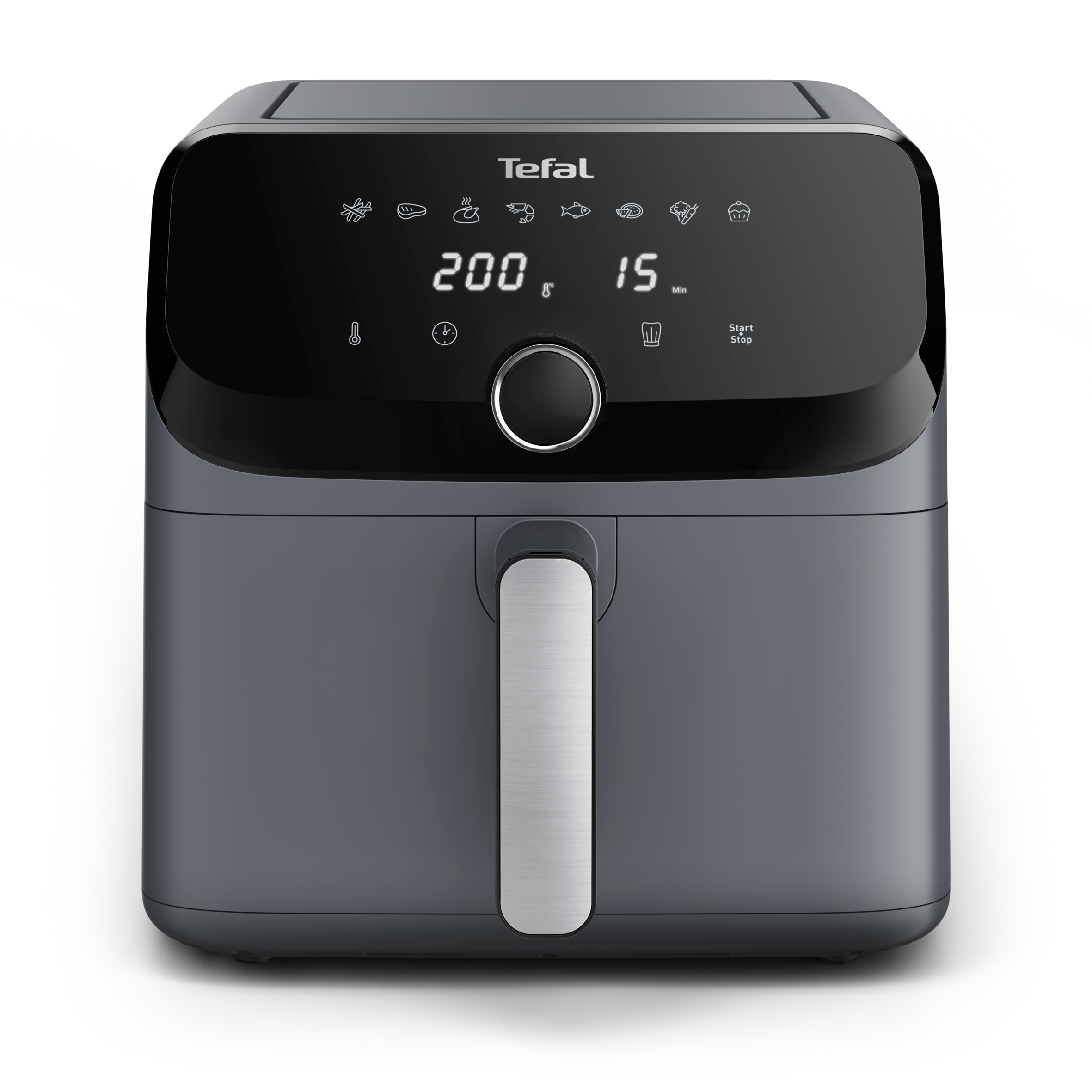 Easy Fry Mega, Уред с горещ въздух, Изключително голяма вместимост 7.5 L, 8 автоматични програми