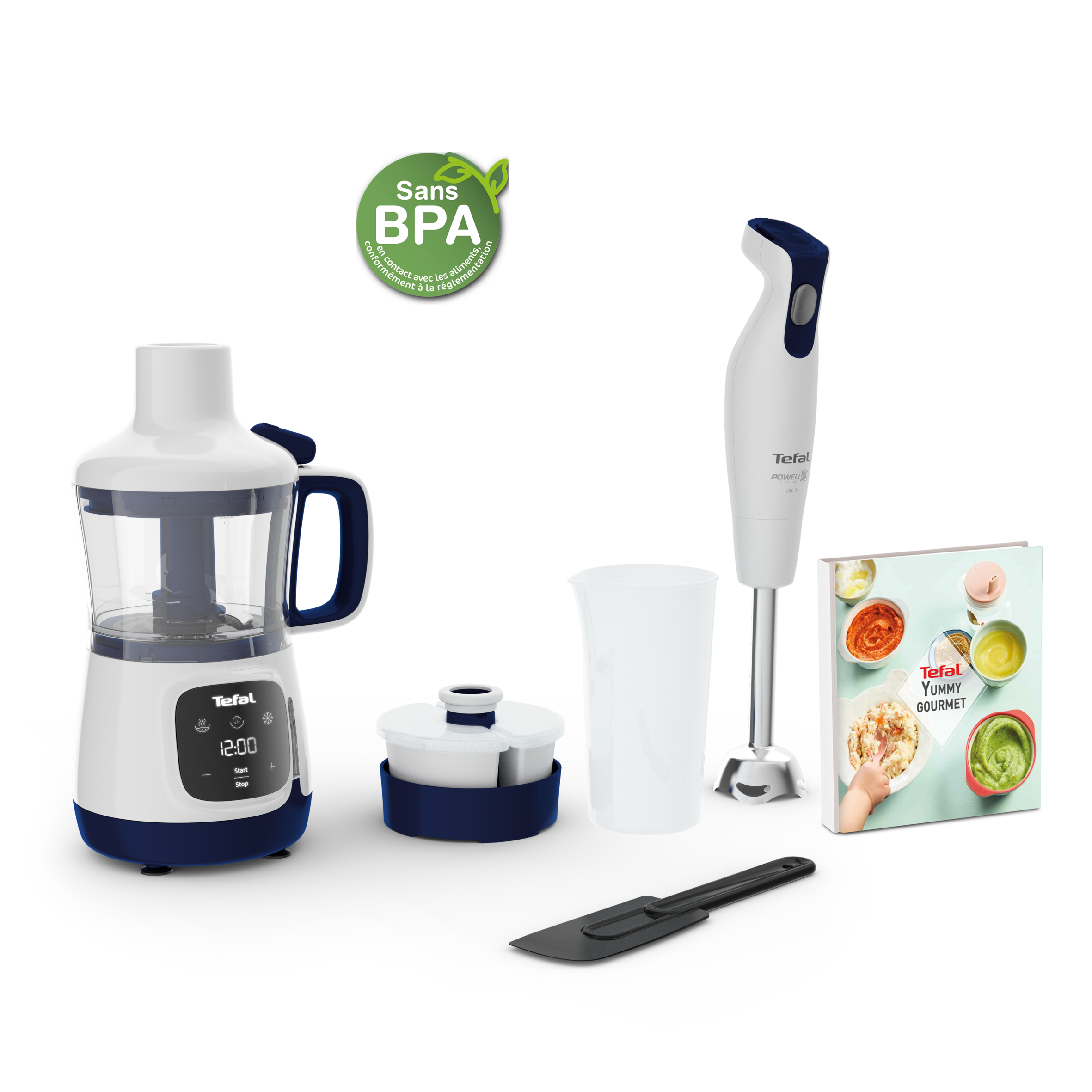 Yummy Baby Gourmet, Кухненски Робот HB55W430, 4в1, Бял