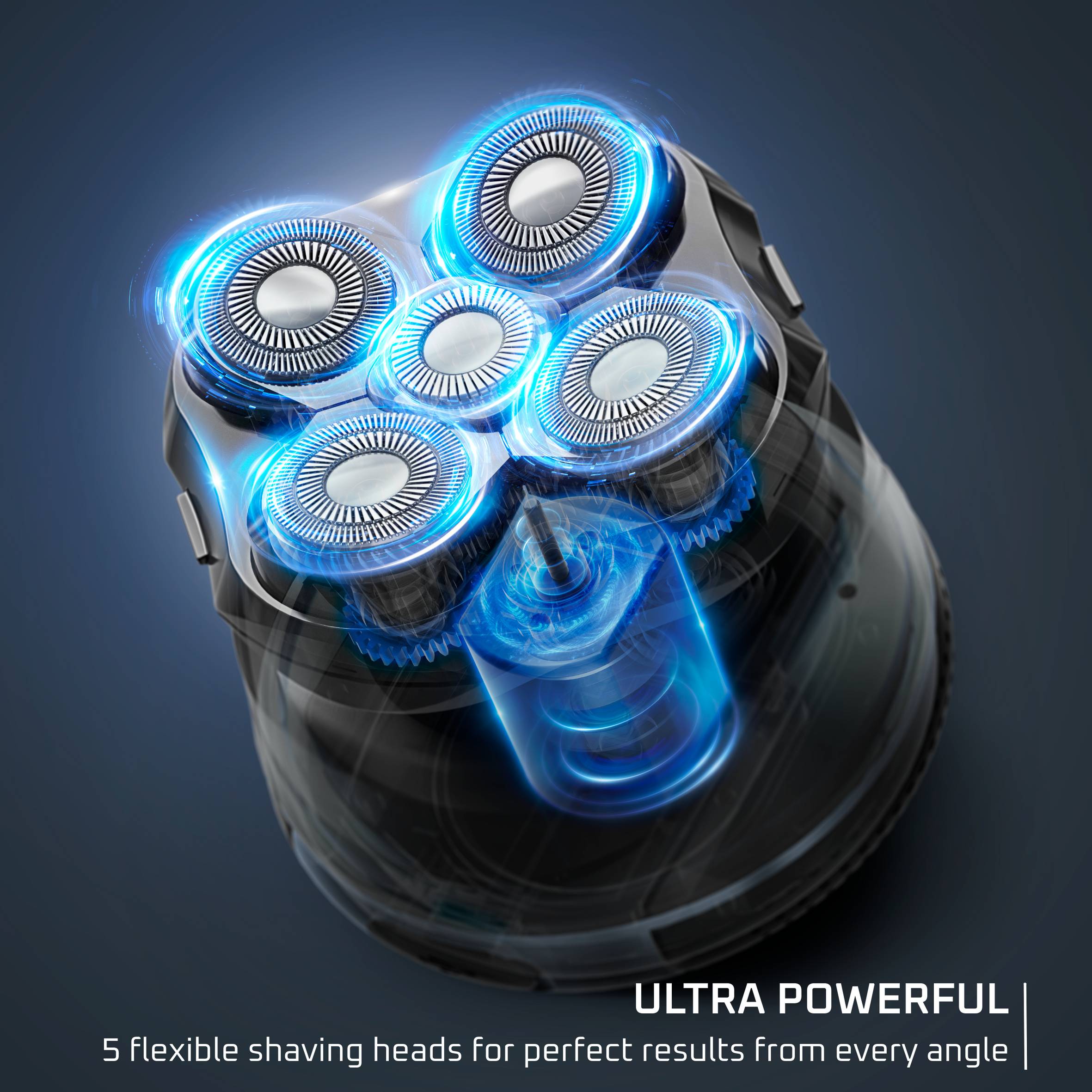 Самобръсначка за глава GentleBald, 5 ножчета, титаниево покритие на ножчетата