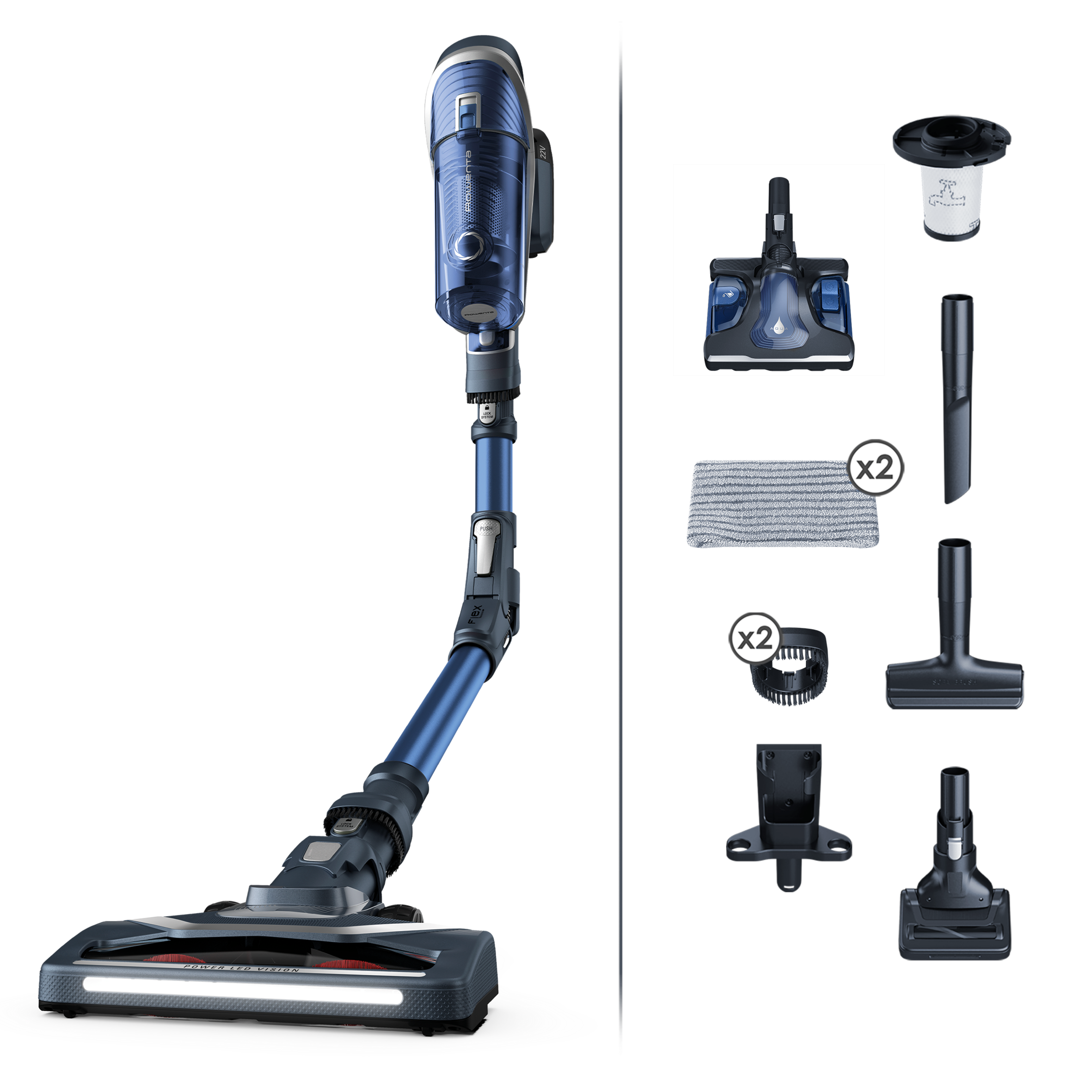 X-Force Flex 8.60 Aqua RH9690, Многофункционална Вертикална Прахосмукачка