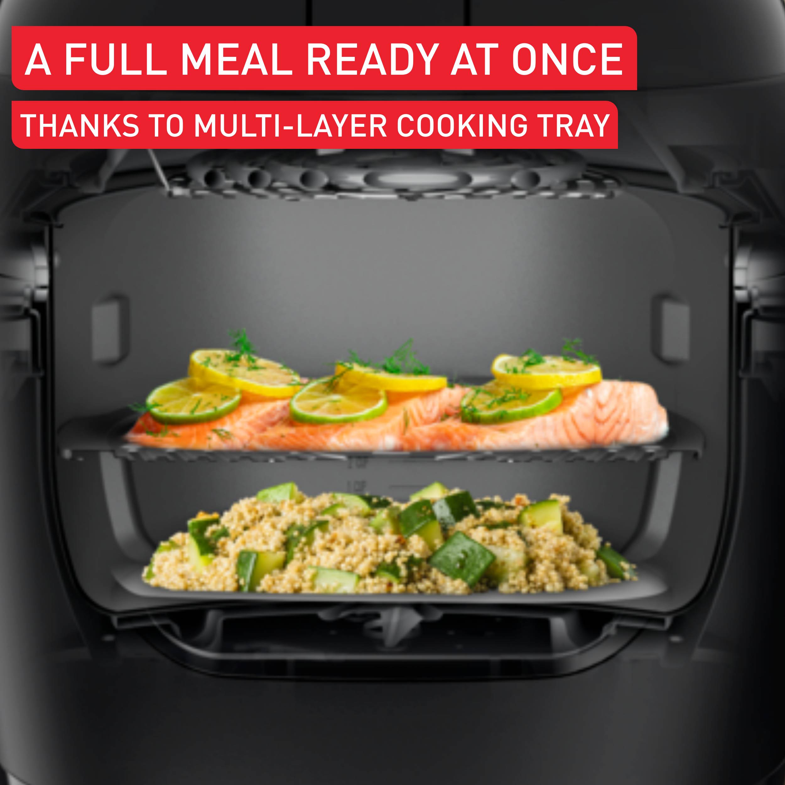 Multicook & Fry, Air fryer and Multicooker, 12 Automatic Programs