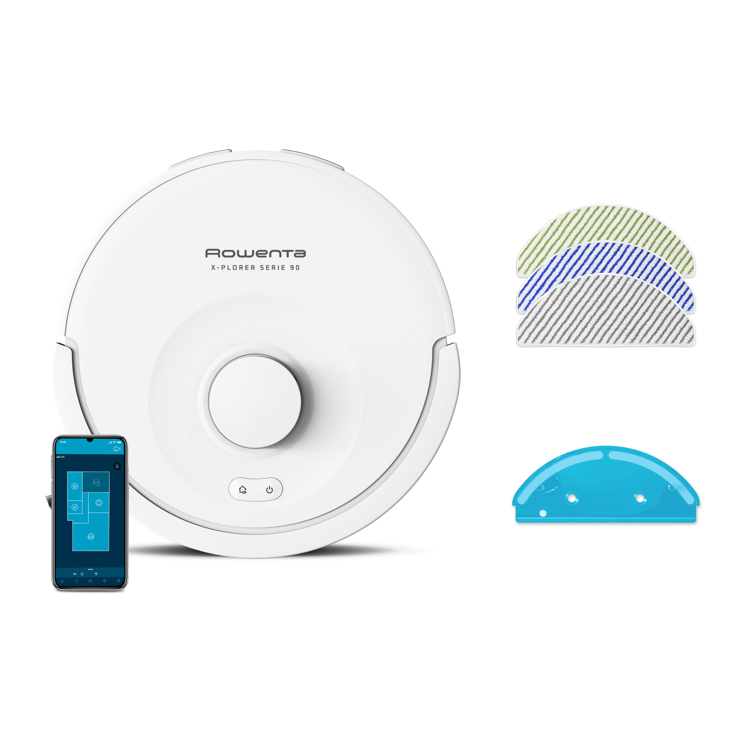 КОМПЛЕКТ ОТ 3 СПЕЦИФИЧНИ МИКРОФИБЪРНИ МОПА ЗА ЖИВОТНИ И АЛЕРГЕНИ ZR879A01 ЗА СЕРИЯ X-PLORER 85, 85+, 90, 90+