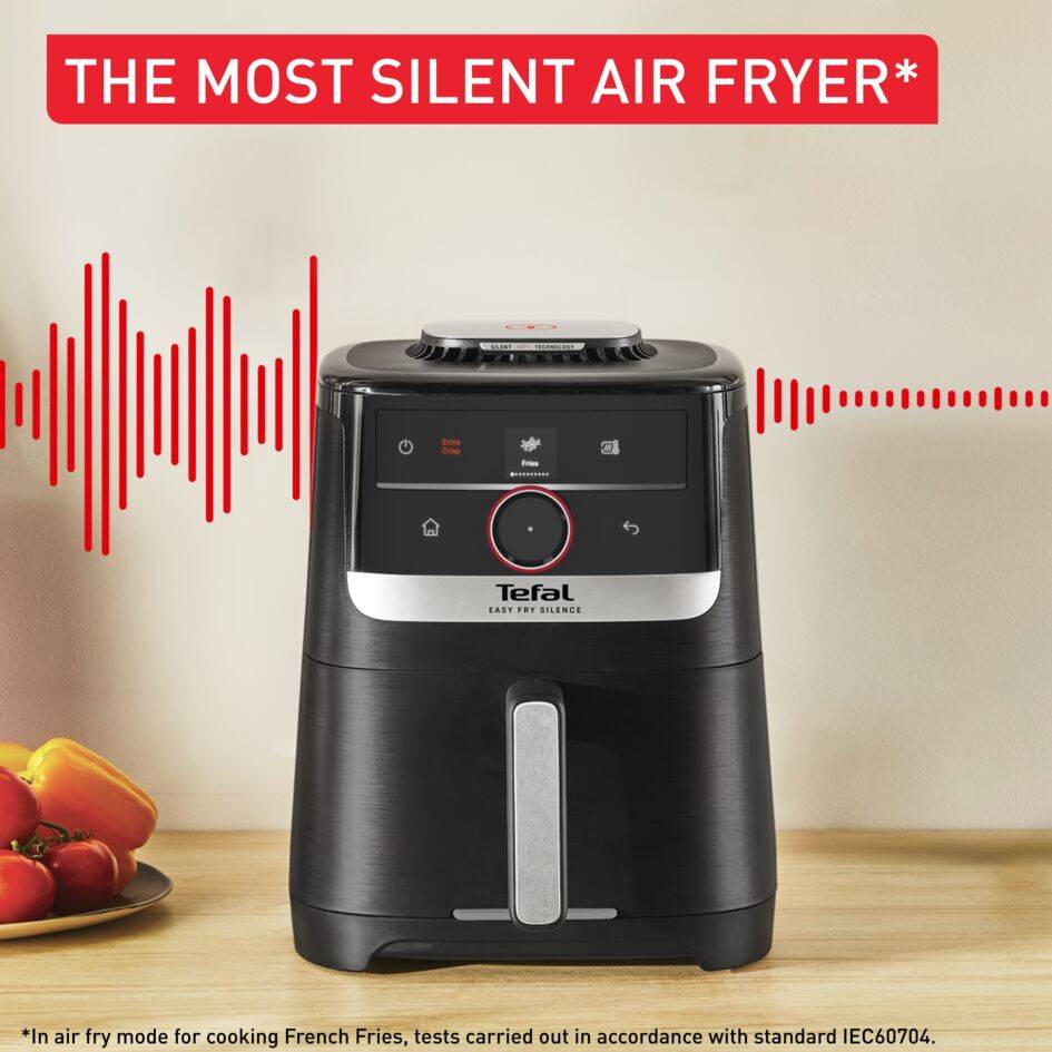 Easy Fry Silence, Air fryer 5L, Silent Technology, Smart Assist System