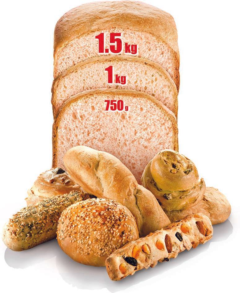 Bread of The World PF611838, Хлебопекарна , 19 програми, 1.5кг, черна