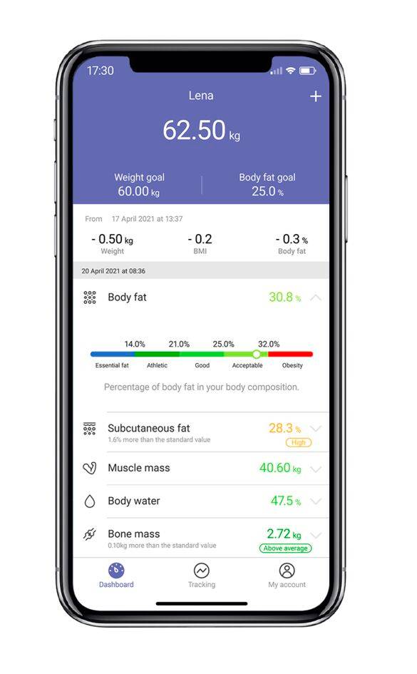 Интелигентна персонална везна Goodvibes Life + BM9620S1, 10 Показателя на тялото, до 180кг.