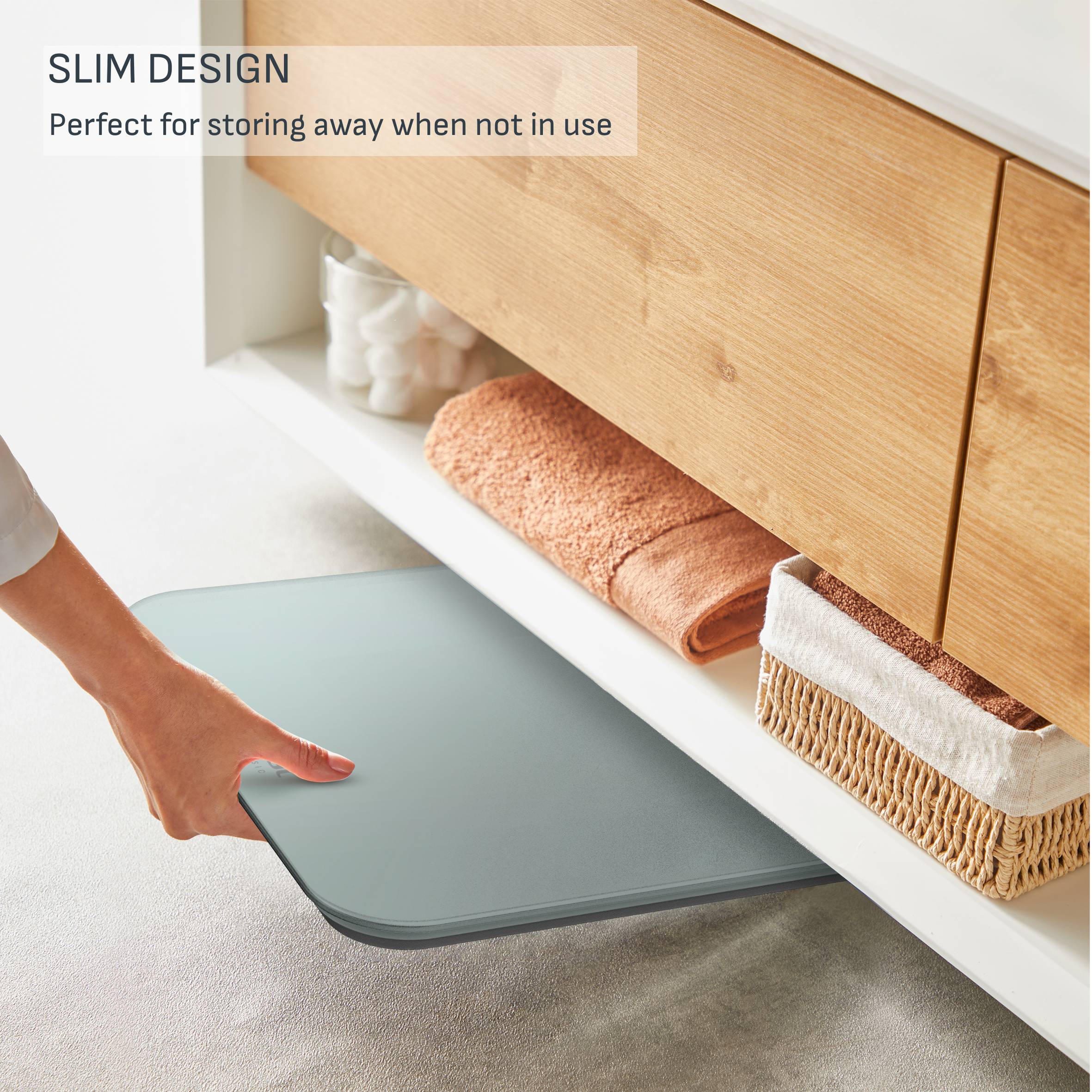 Персонална везна Classic, лесен за разчитане невидим дисплей, до 180 кг