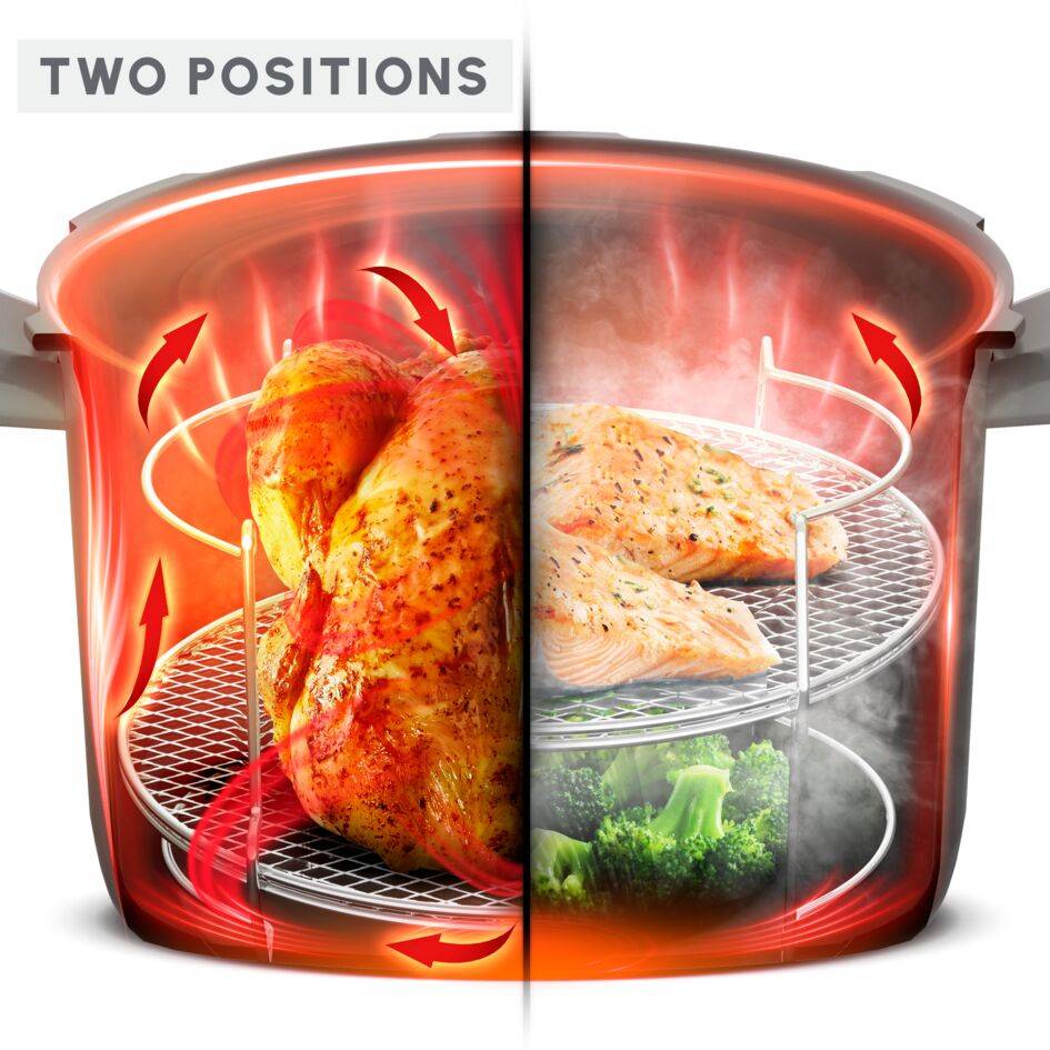 2в1 решетка за цяло ястие за готвене на две нива, аксесоар за Cook4me