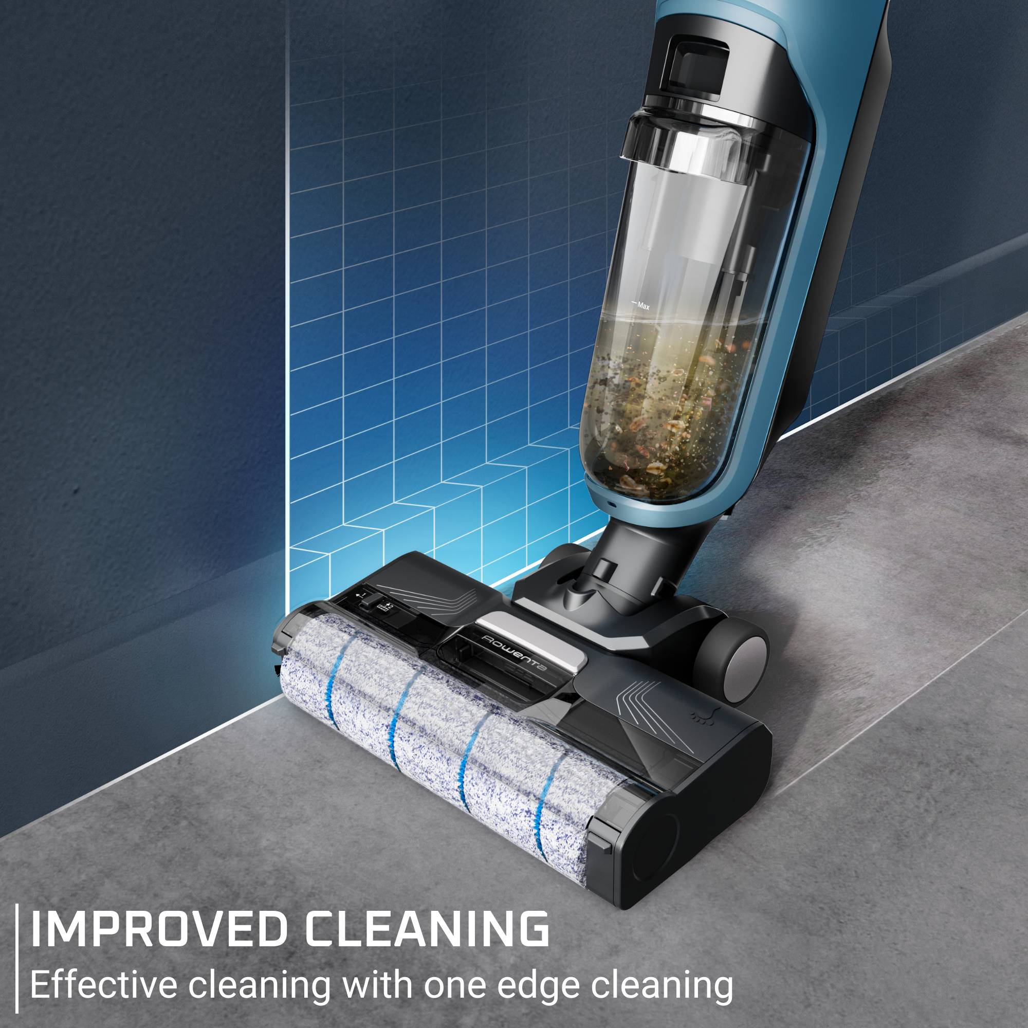 Rowenta X-Clean 2, Безкабелна прахосмукачка за сухо и активно мокро почистване 
