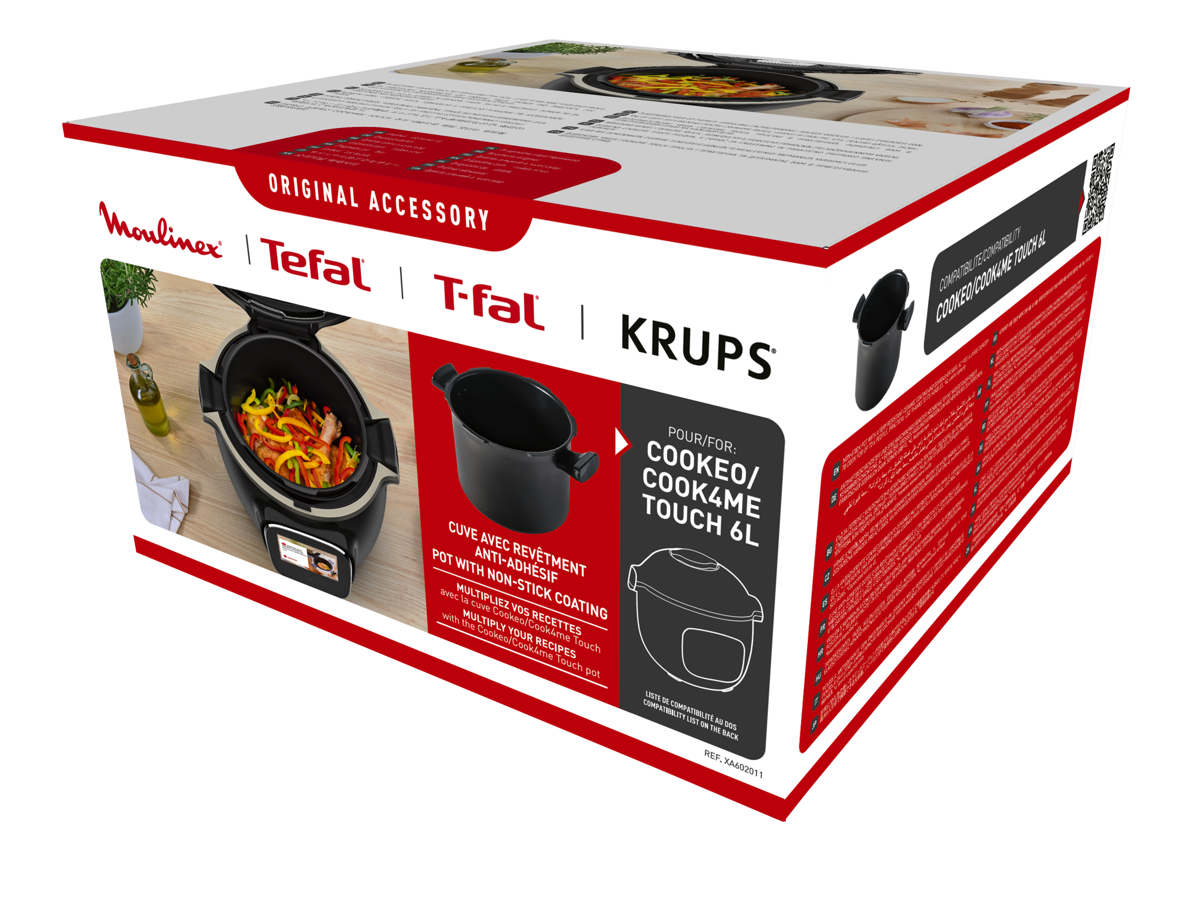 Резервна купа за готвене XA602011 за Cook4me Touch, 6л.