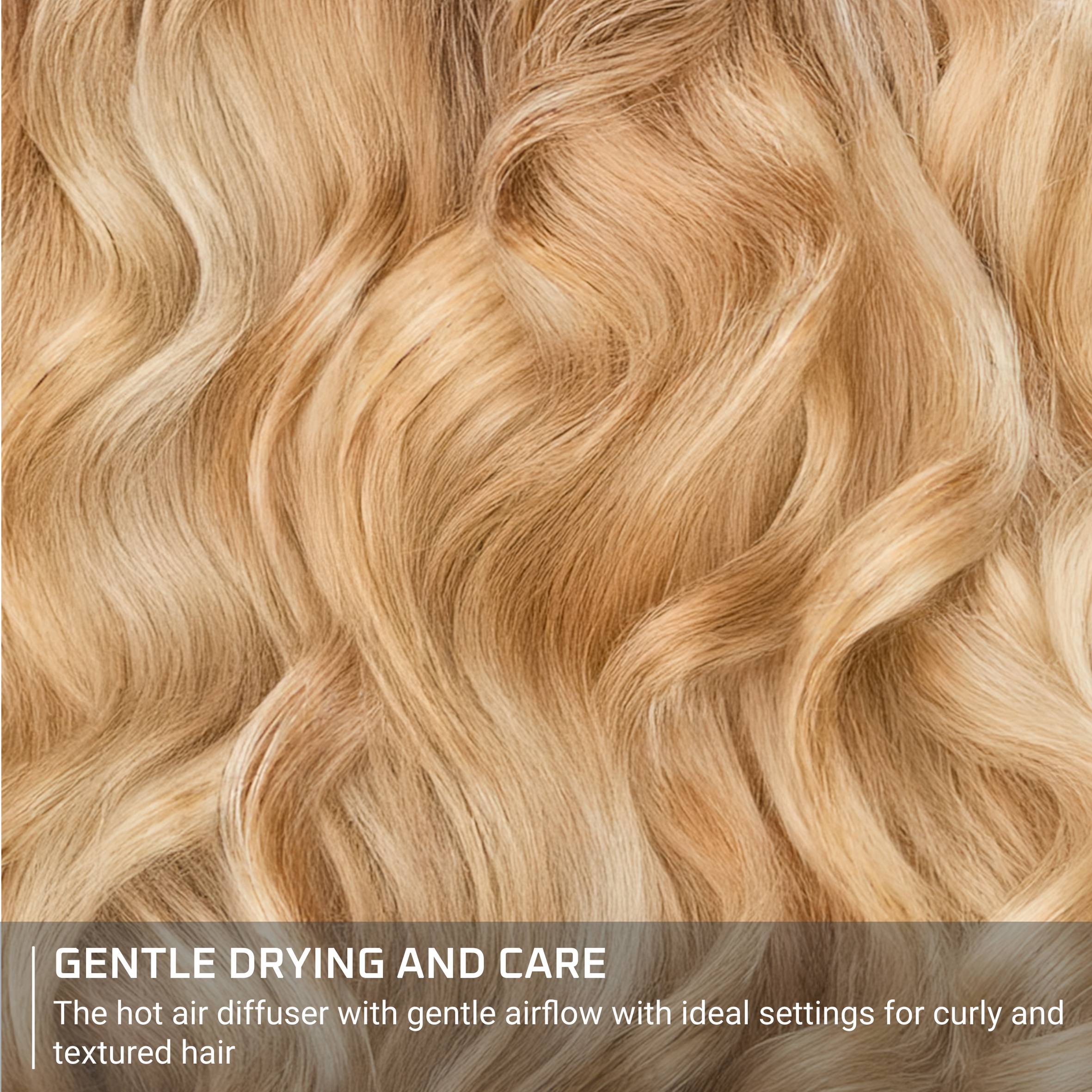 Curl Harmony, 3-in-1 Hot Air Diffuser, Curly Hair Types