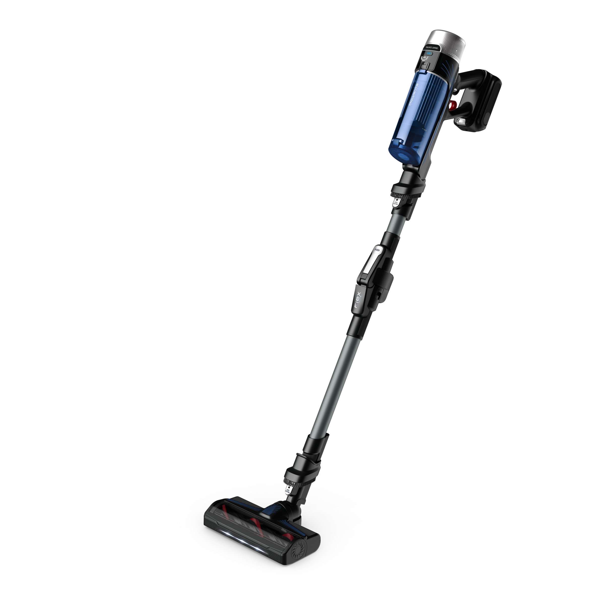 Пакет Многофункционална прахосмукачка Rowenta X-FORCE FLEX 9.60 AQUA RH20C7WO и Pure Pop, Ръчен уред за гладене DT2020