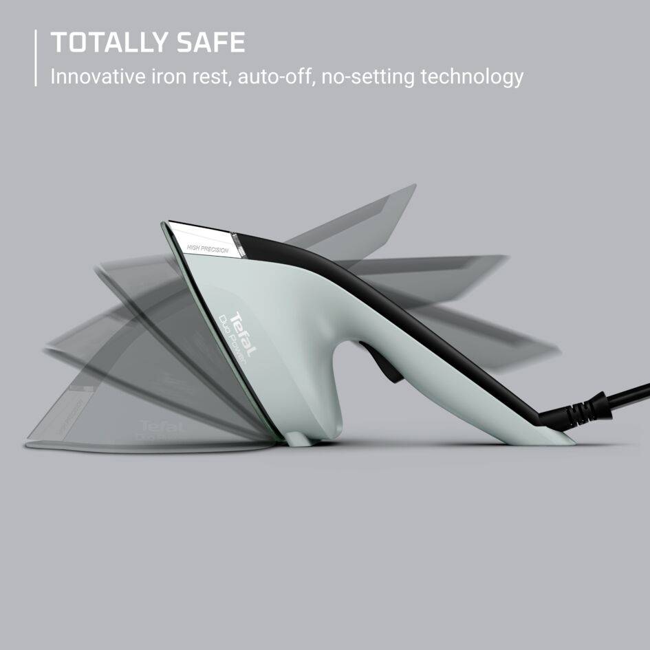 Duo Power, 2-in-1 Steam Iron and Clothes Steamer, Versatile and Efficient Garment Care