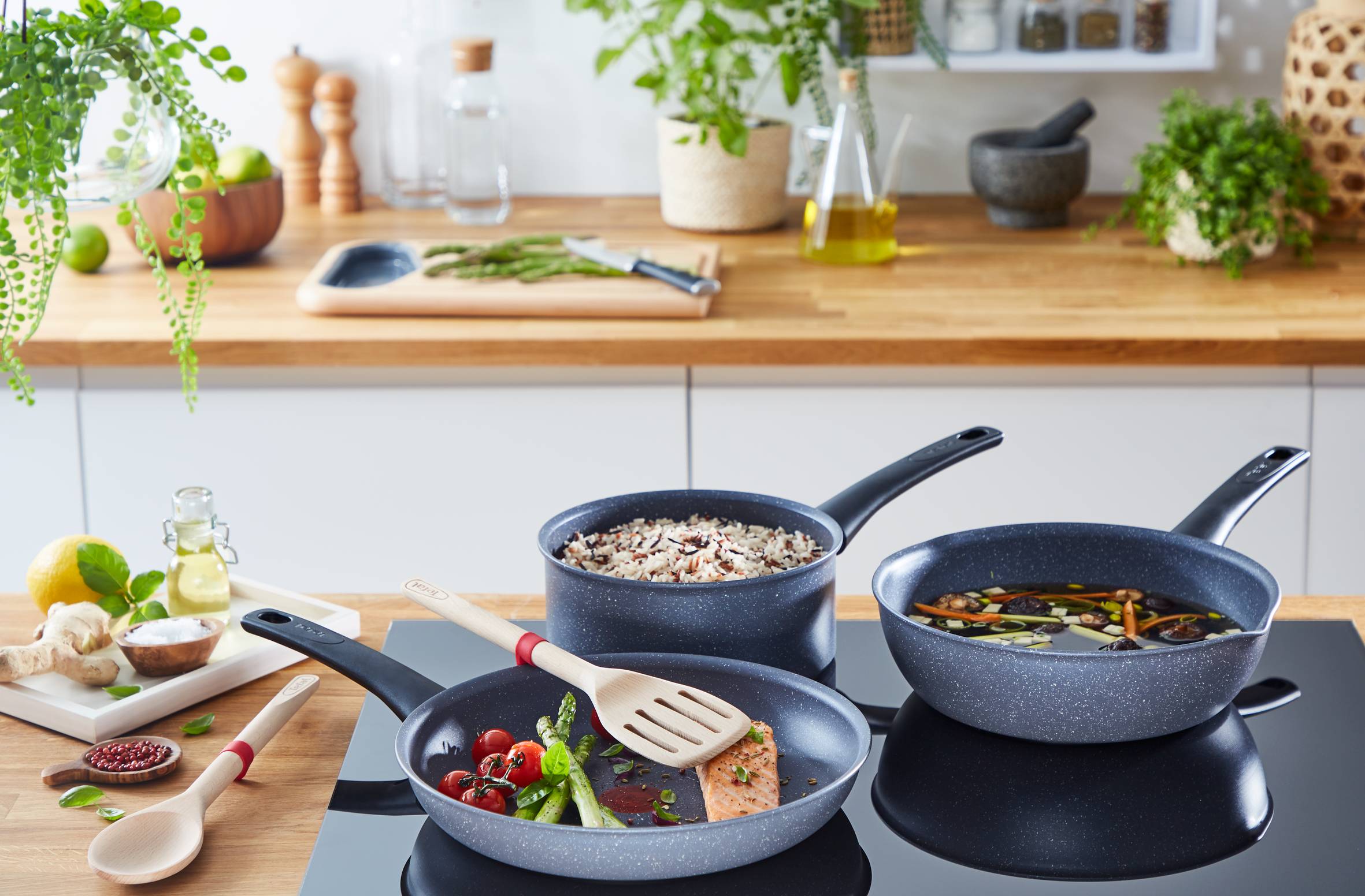 Healthy Chef, Тиган 26см G1500572, Индукция, Незалепващо покритие Mineralia+