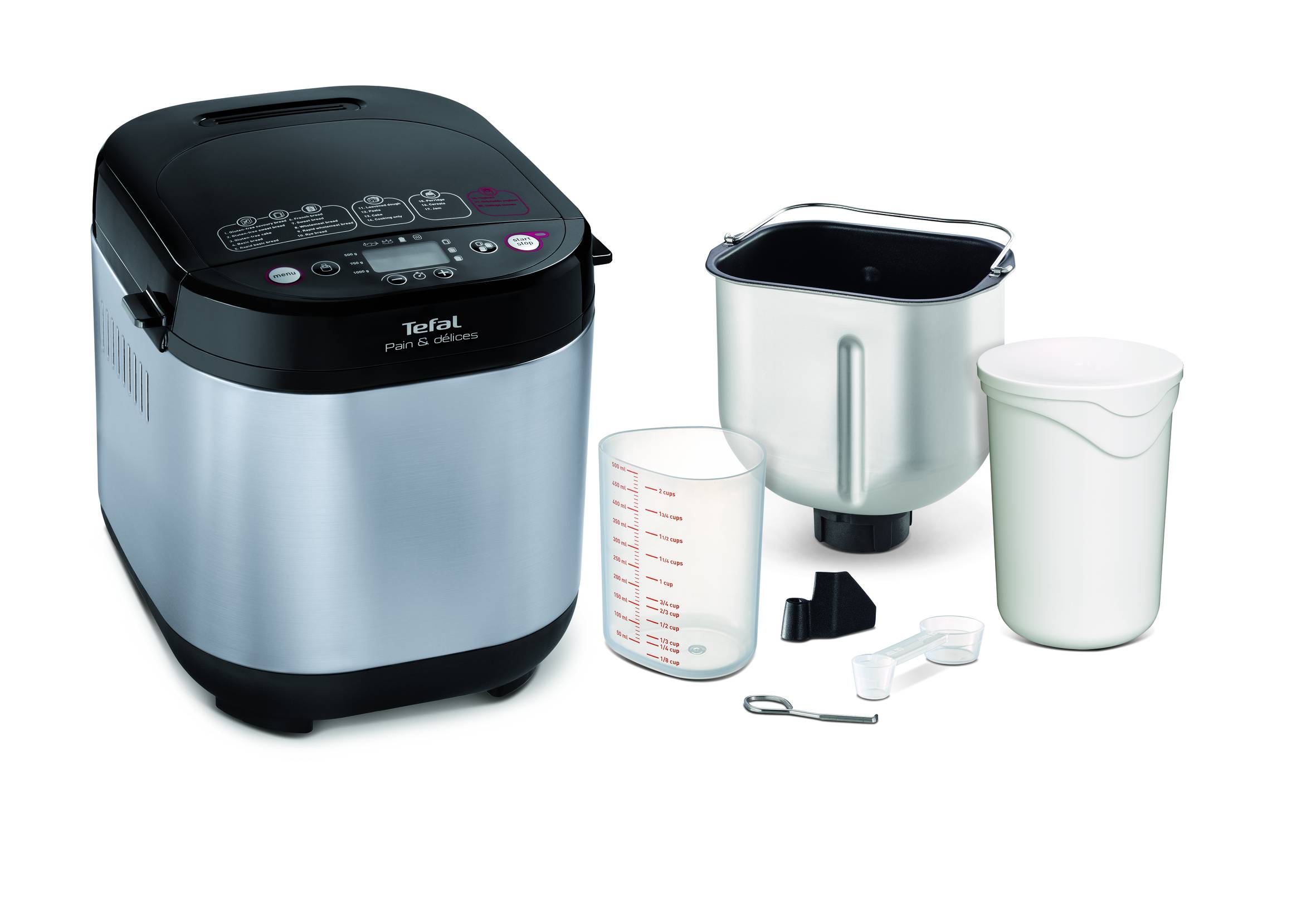 Pain Et Delice, Хлебопекарна PF240E38, 20 програми, 1кг, Инокс