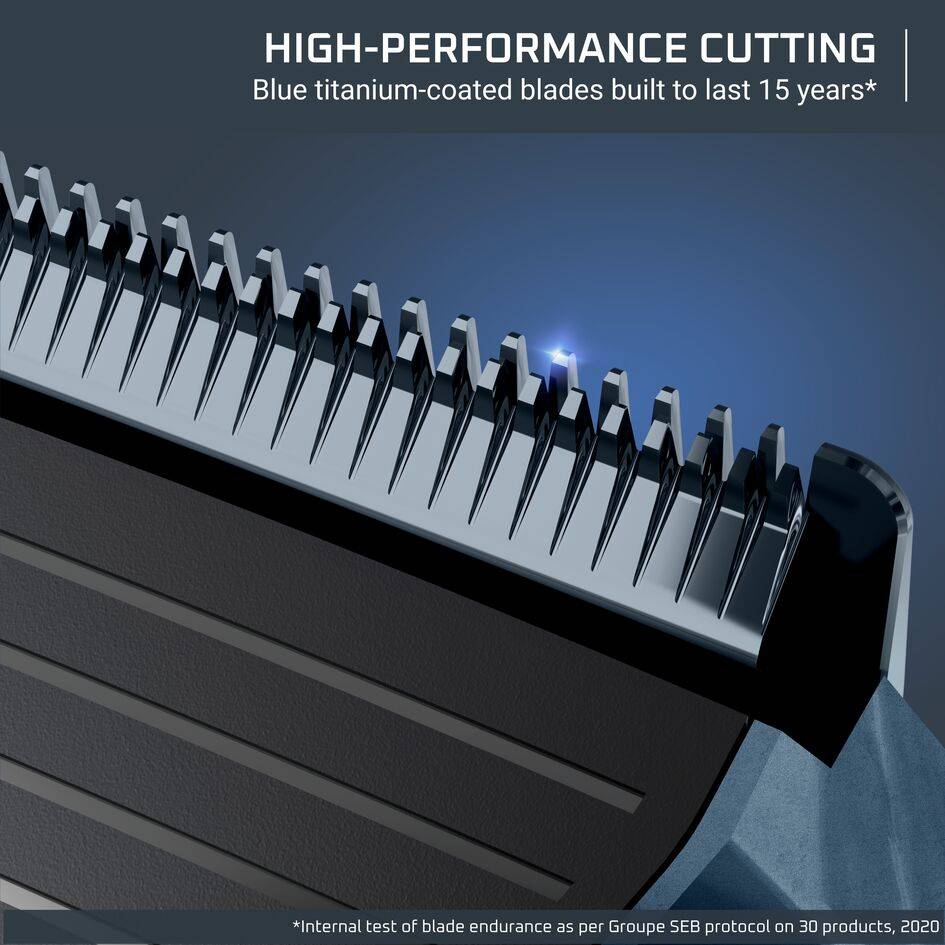 X Series Hair Clipper, Titanium-Coated Blades, Self-Sharpening