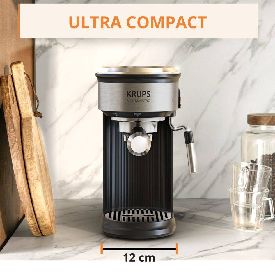Mini Maestro, Espresso Coffee Machine, 20 Bar, Hot & Cold Recipes