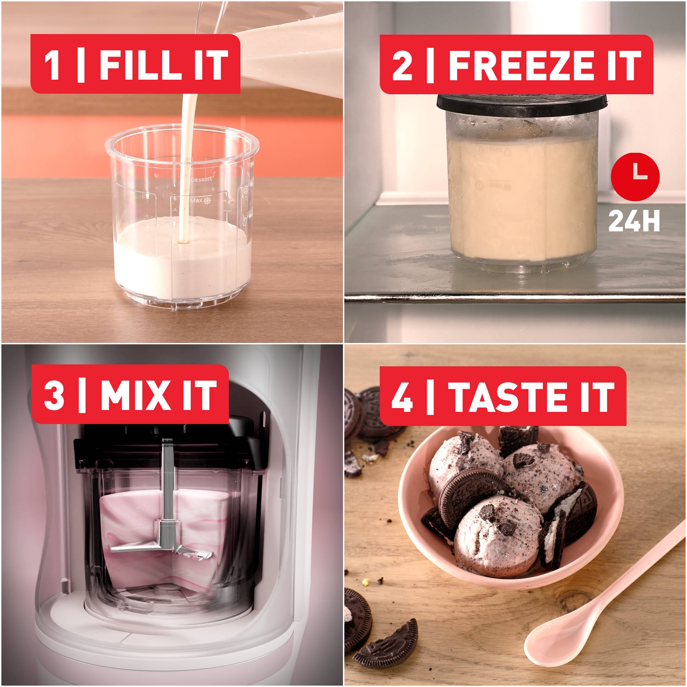 Машина за сладолед Dolci, 10 програми в 1, автоматично почистване с изплакване
