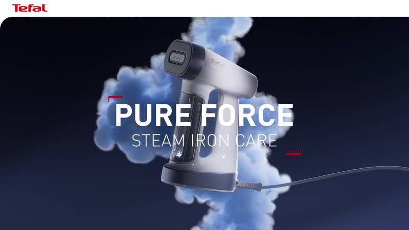 Pure Force, уред за гладене с пара, 2 в 1 обработка с пара и гладене