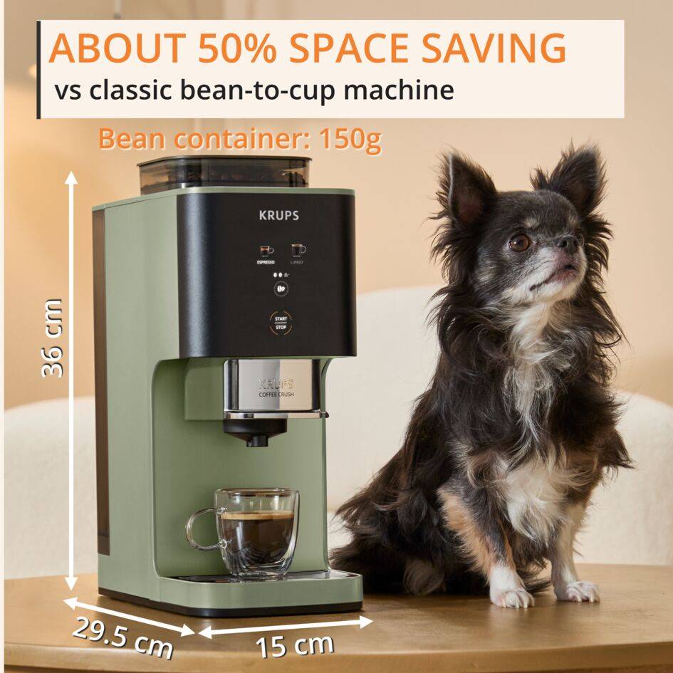Coffee Crush, Автоматична кафемашина, Компактен дизайн
