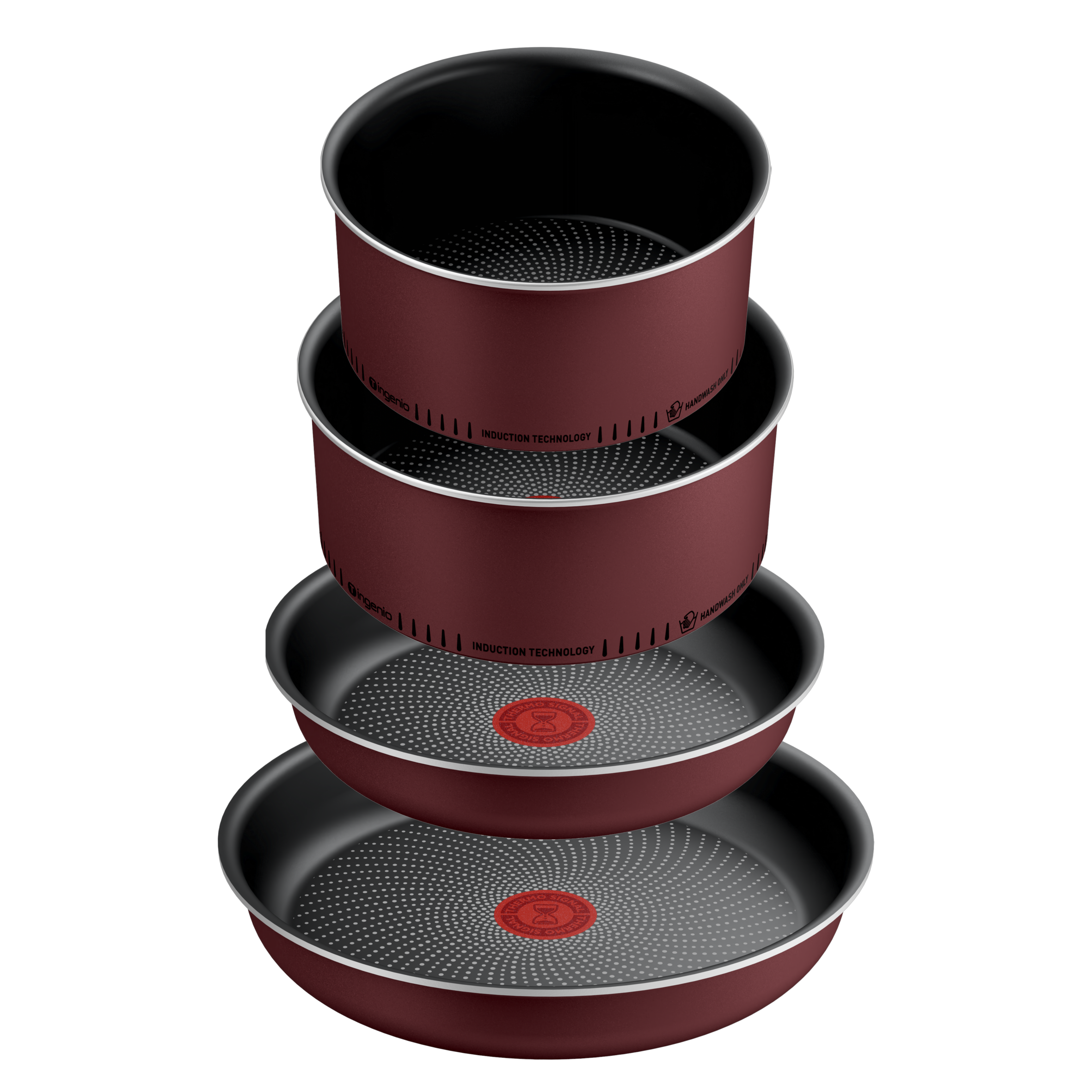 Ingenio Simply Cook, 5-Piece Cookware Set, Light Tech Technology Pots and Pans