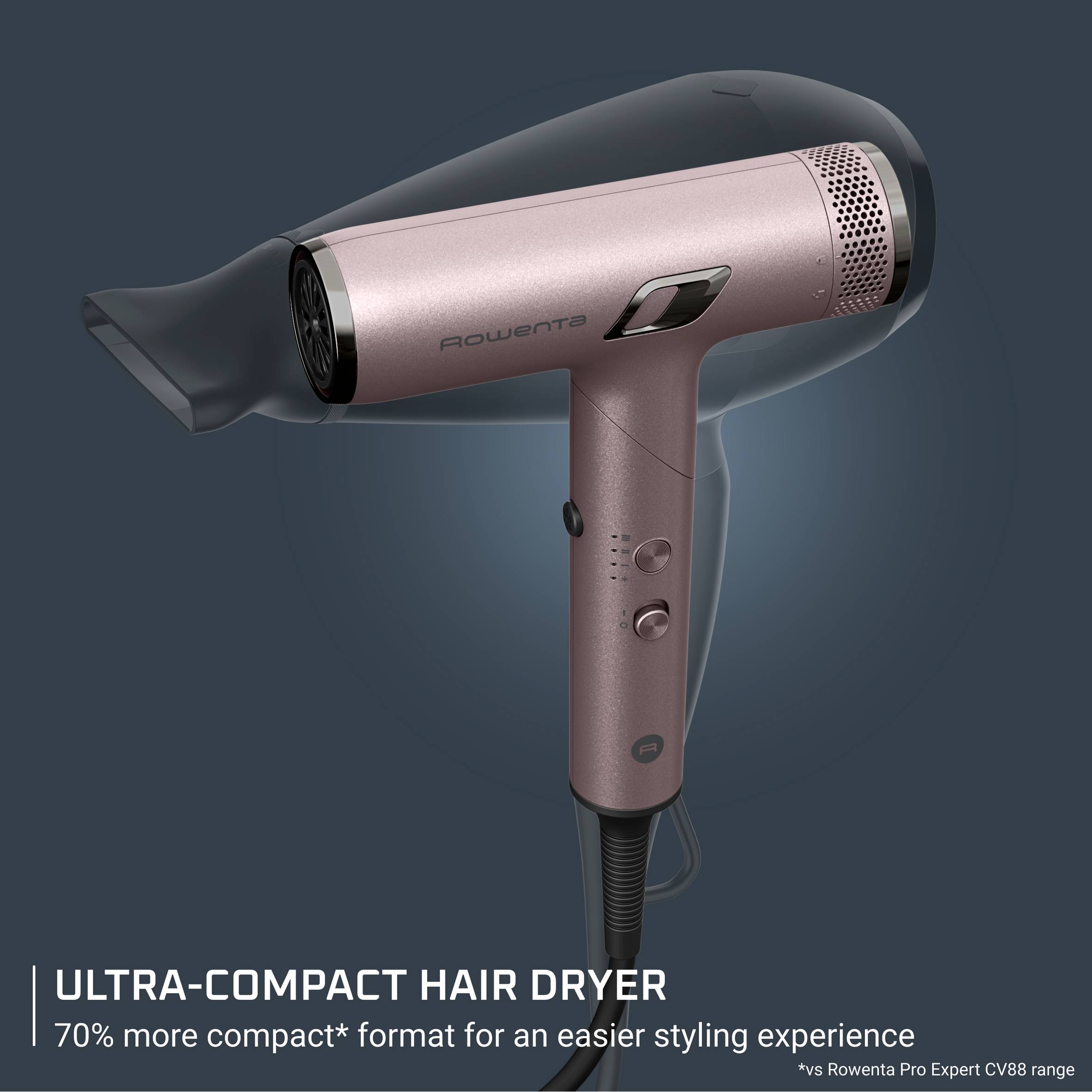 NANO, Foldable Hair Dryer, Premium, Compact, High-Speed Airflow