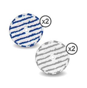 Микрофибърни кърпи х4 ZR009503 за турбочетка за сухо и мокро почистване Aerospin