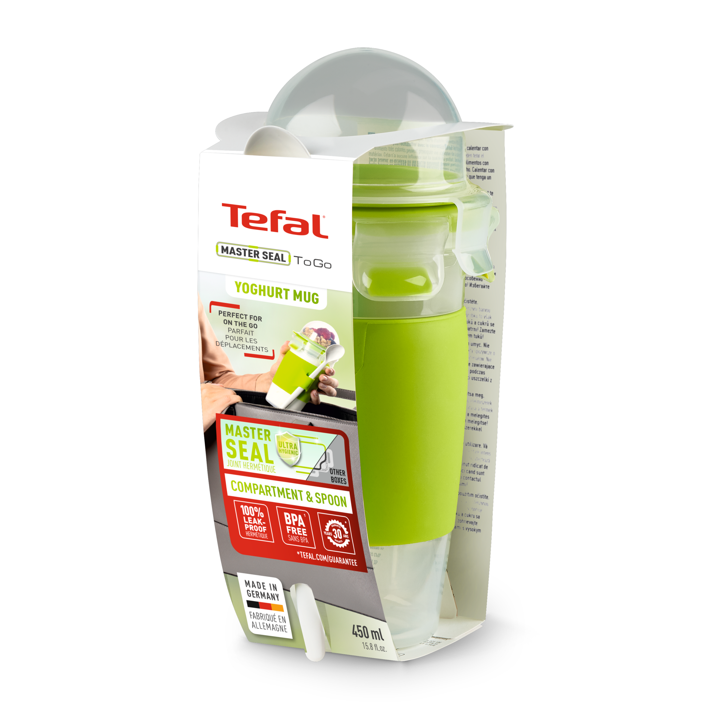 Пластмасова Чаша за Йогурт + лъжица N1071410, 0.45л.