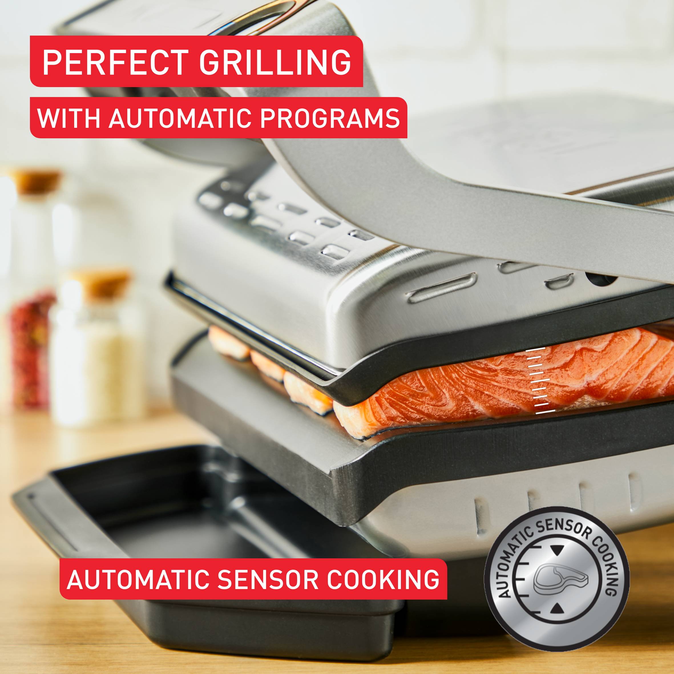 Плоски грил плочи за OptiGrill + XL – с незалепващо покритие за храни с крехка текстура