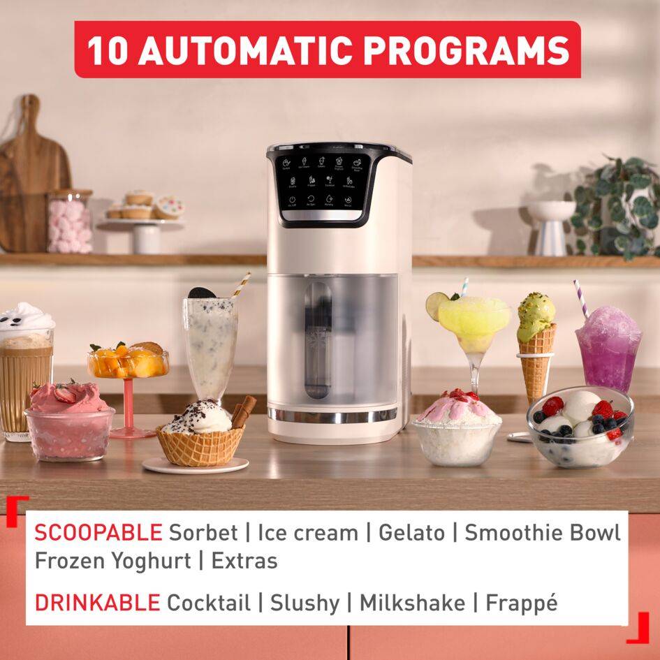 Машина за сладолед Dolci, 10 програми в 1, автоматично почистване с изплакване