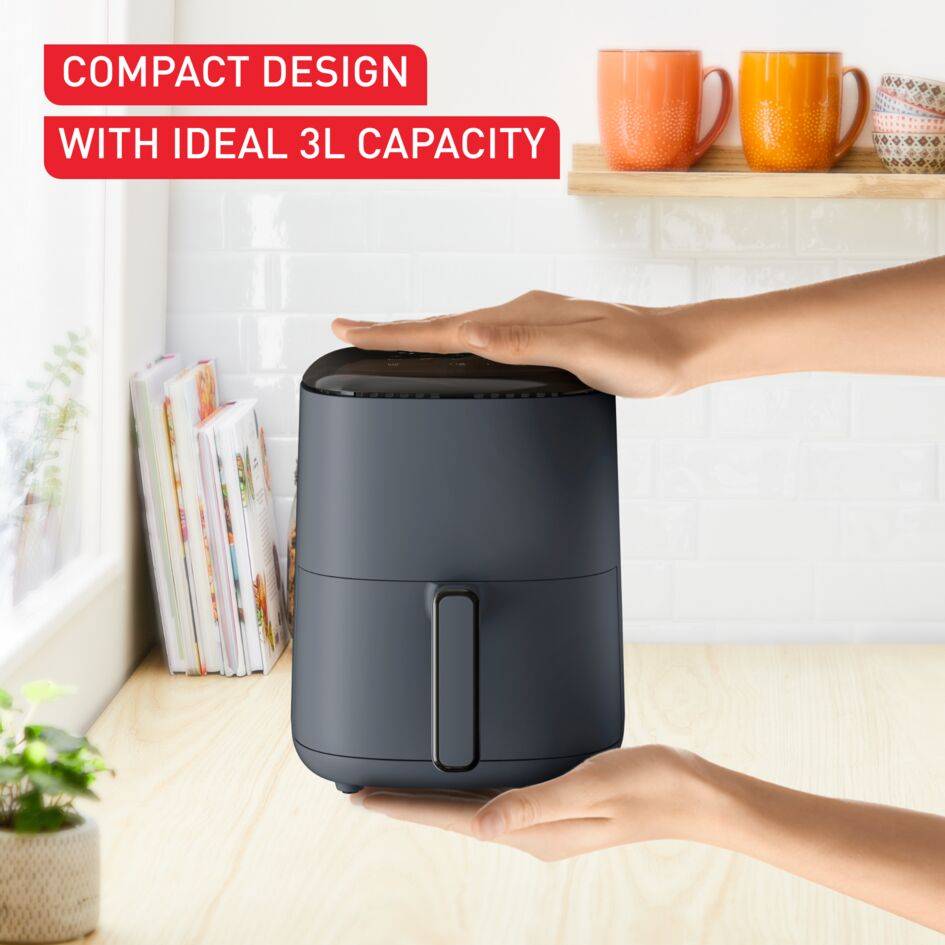 Tefal Easy Fry Compact уред за готвене с горещ въздух EY145B, Вместимост 3 Л, Дигитален екран, 10 автоматични програми
