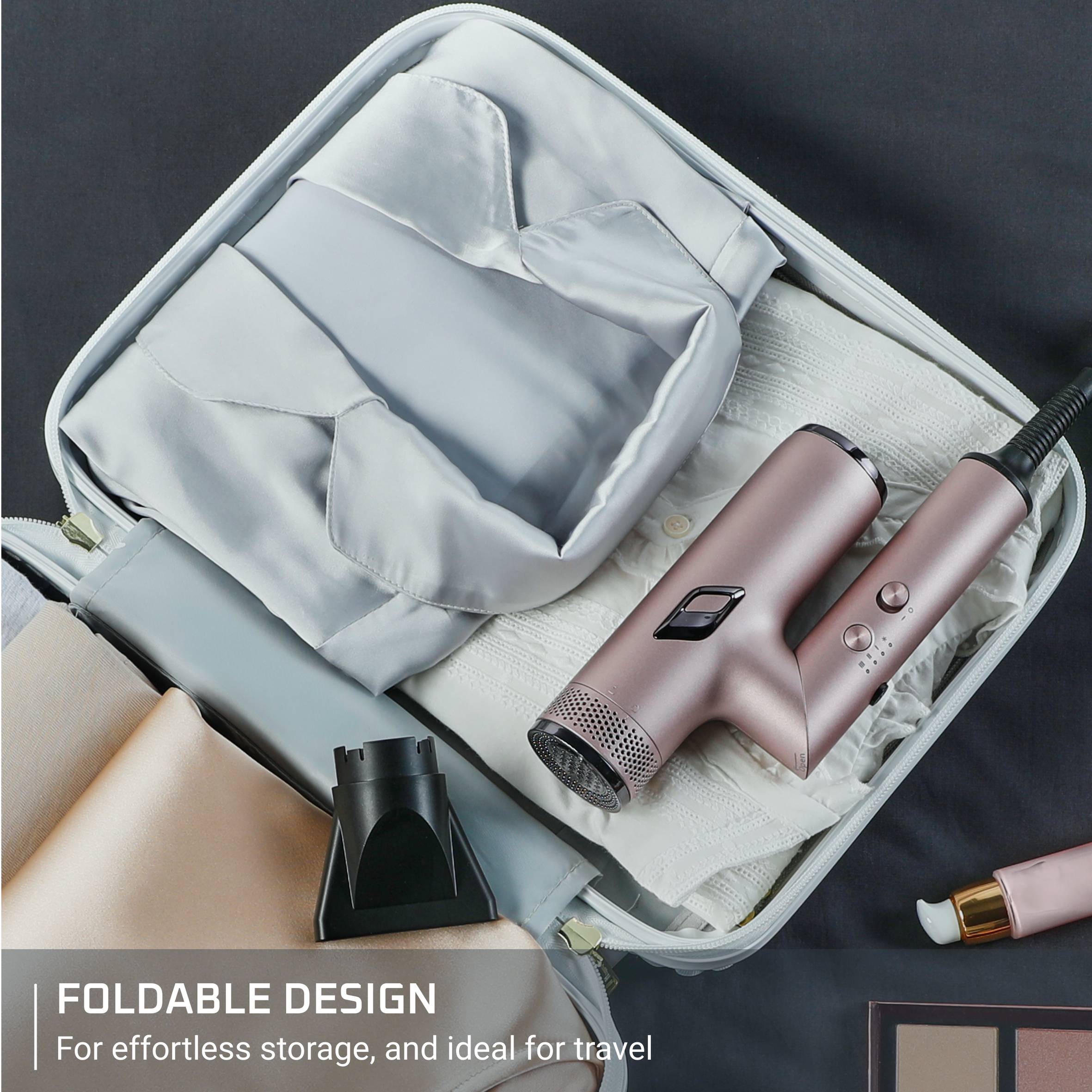 NANO, Foldable Hair Dryer, Premium, Compact, High-Speed Airflow