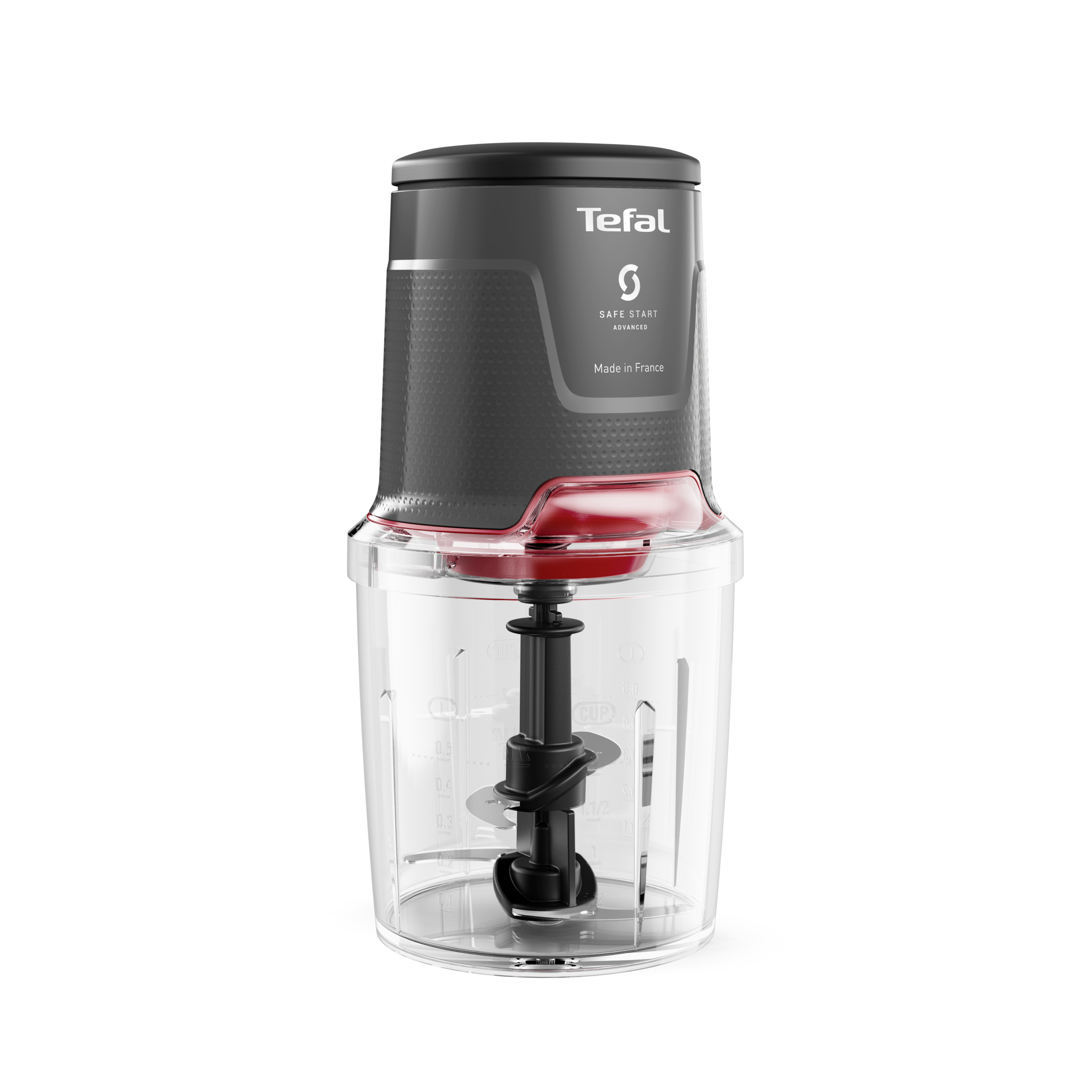 Чопър Easy Press, Electric чопър за храна, 600 W, 4 остри ножа, сив