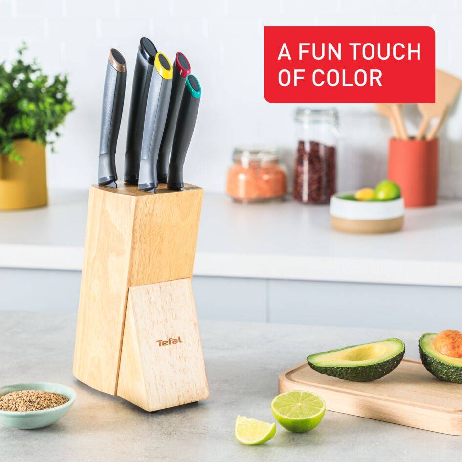 Tefal Fresh Kitchen K122S504, Комплект ножове с поставка