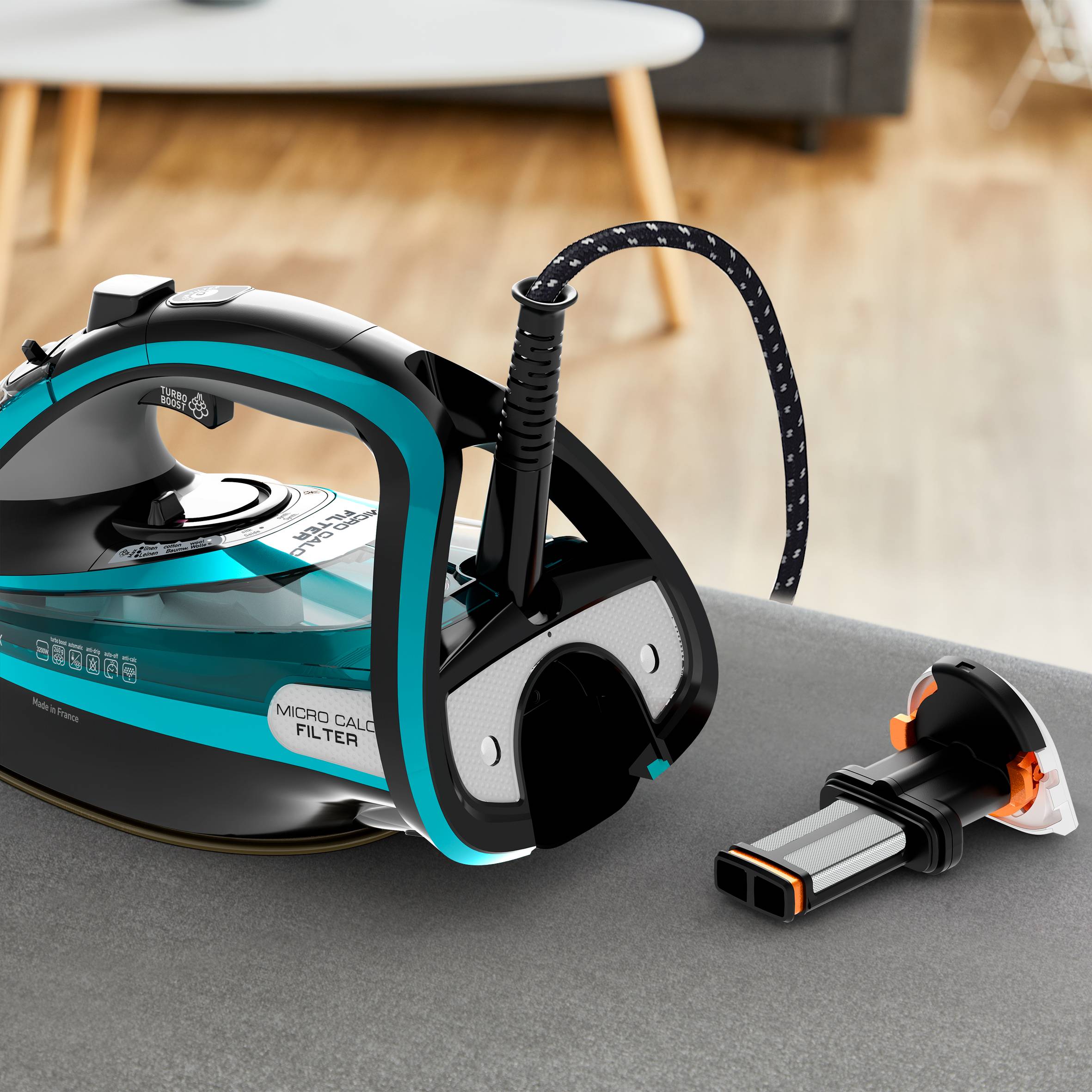 Ultimate Pure, Ютия FV9844E0, 3200W, 250 g/min, Durilium Airglide Autoclean, Тюркоаз