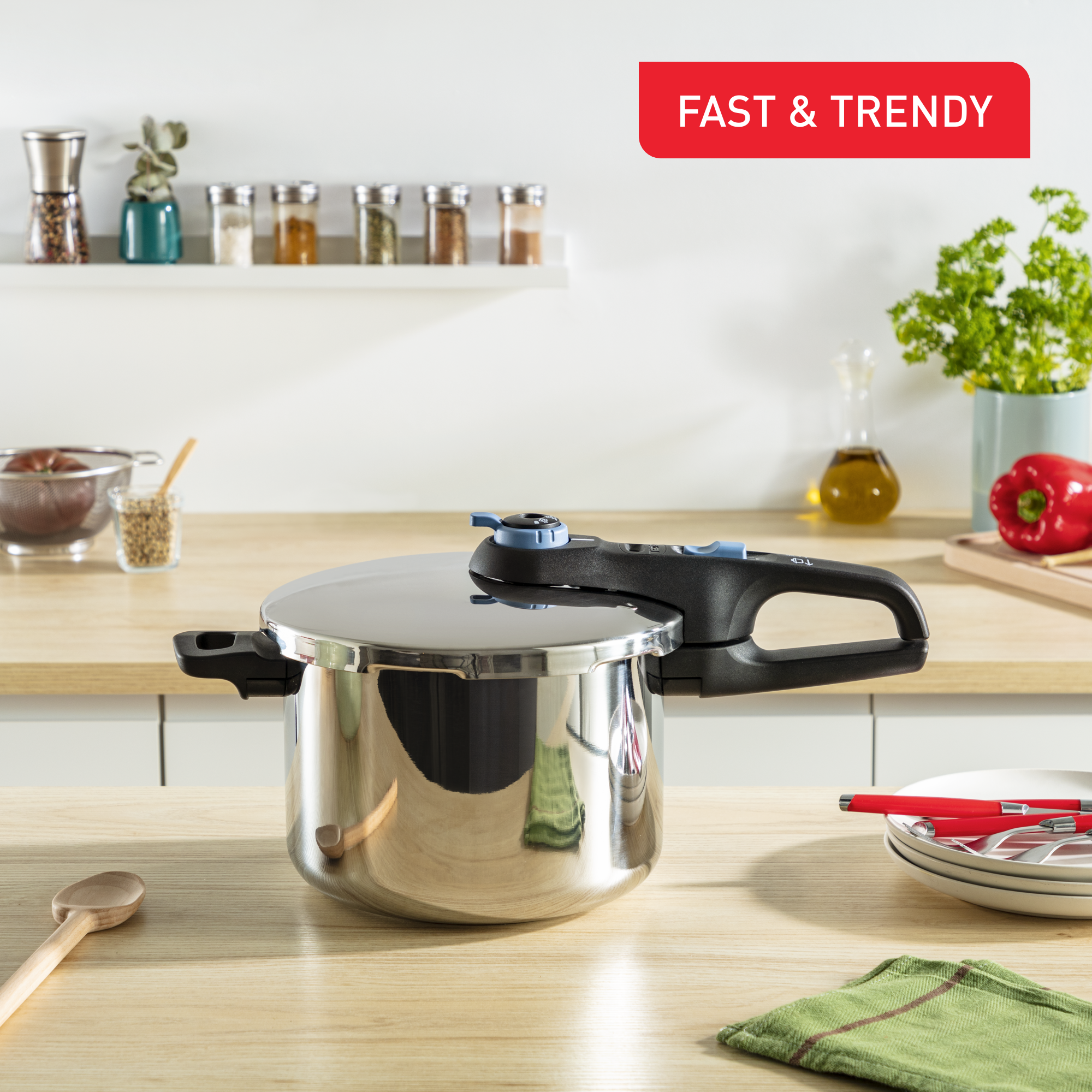 Тенджера под налягане Tefal Secure Trendy P2580701