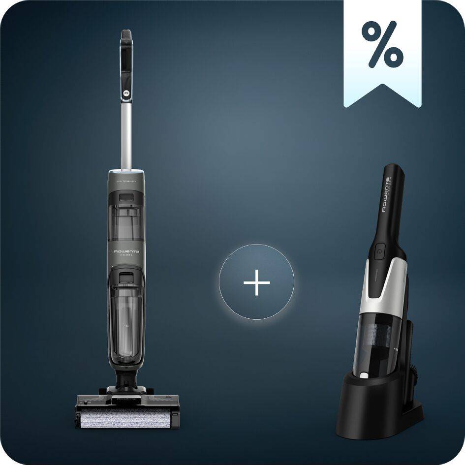 Пакет Прахосмукачка за активно мокро и сухо почистване X-Clean с ръчна прахосмукачка X-Touch