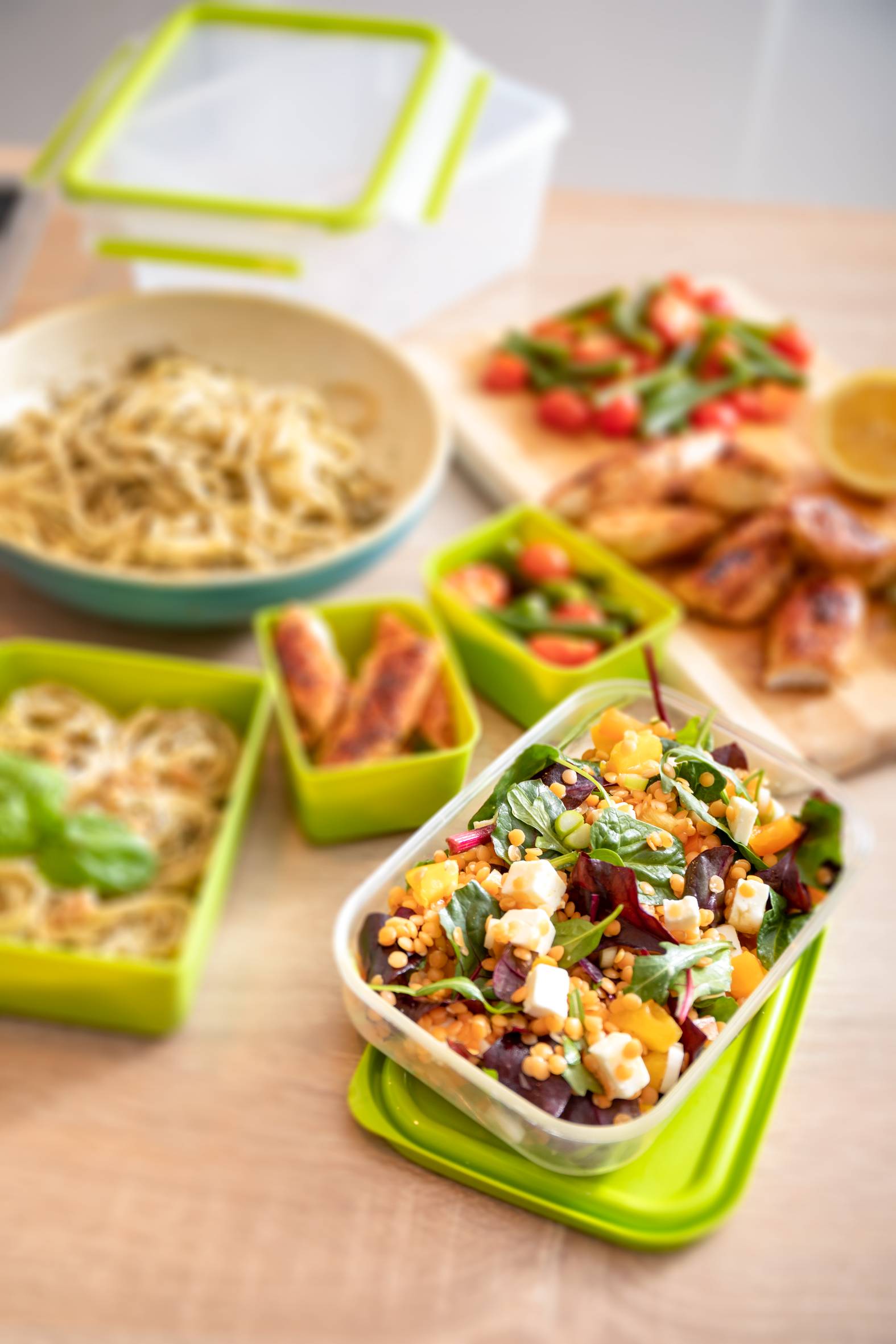 Кутия за Обяд XL N1071610, 2.3л, 4 разделителни приставки