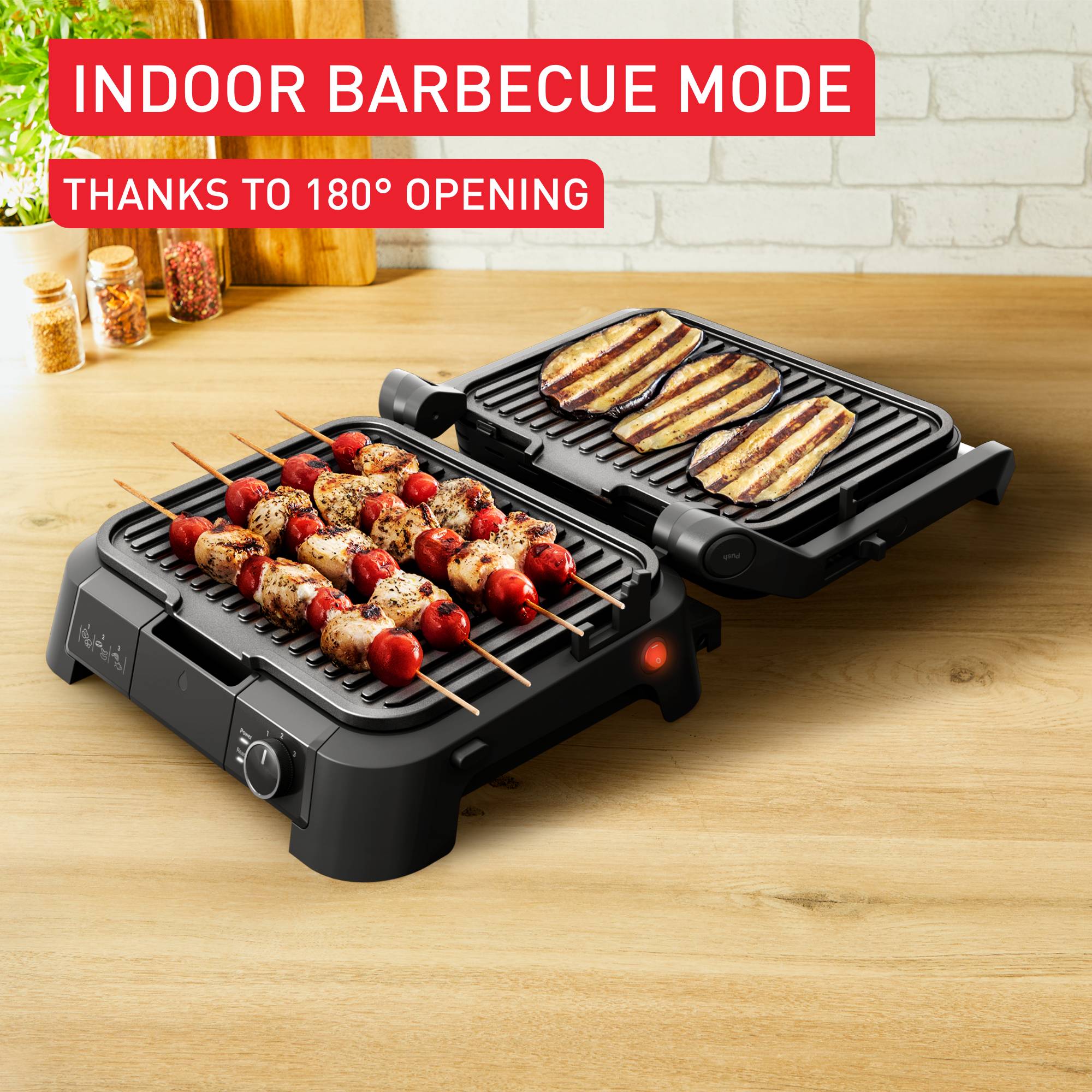 SuperGrill 3in1, контактен грил, позиции за барбекю и фурна