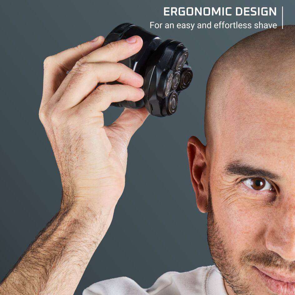 Самобръсначка за глава GentleBald, 5 ножчета, титаниево покритие на ножчетата