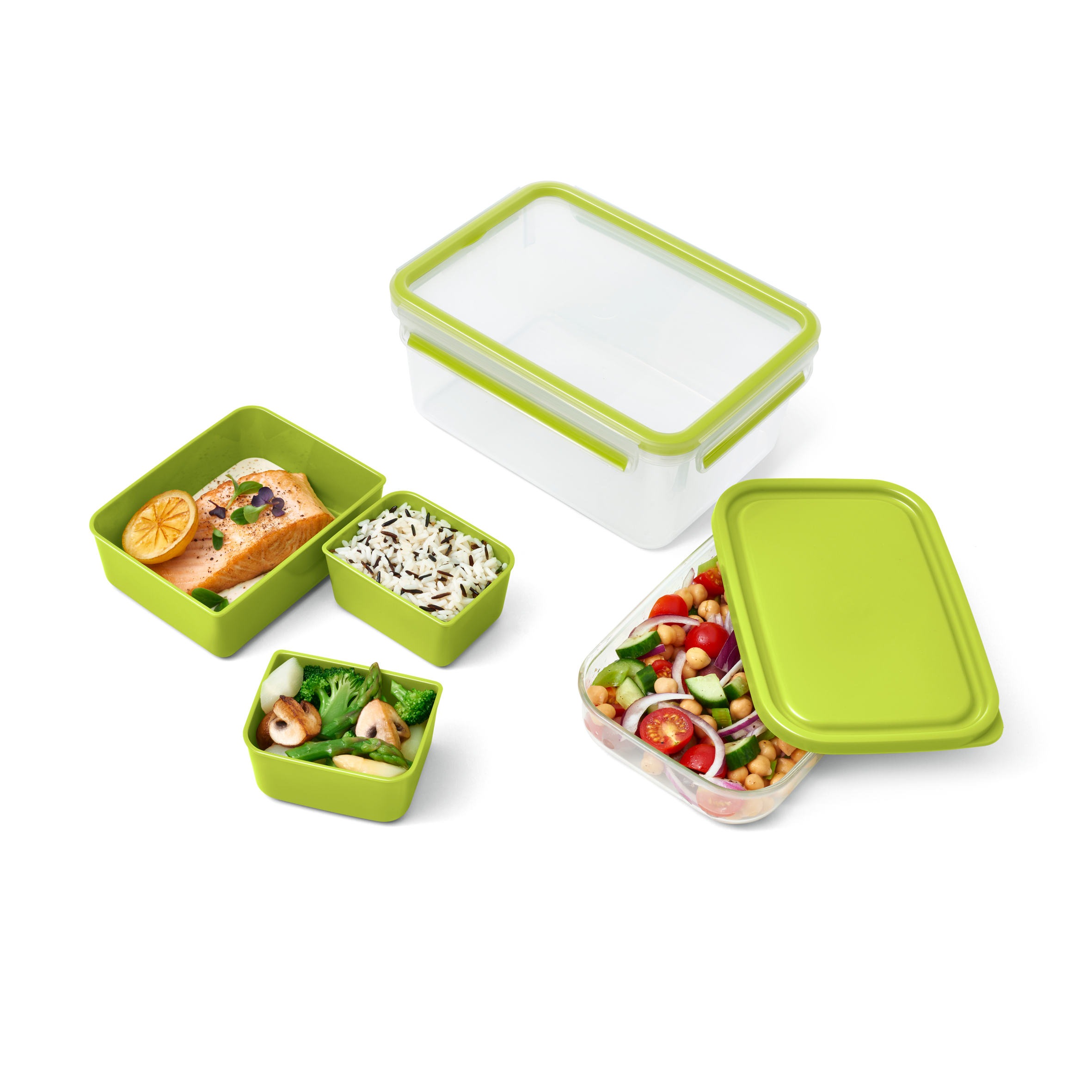 Кутия за Обяд XL N1071610, 2.3л, 4 разделителни приставки