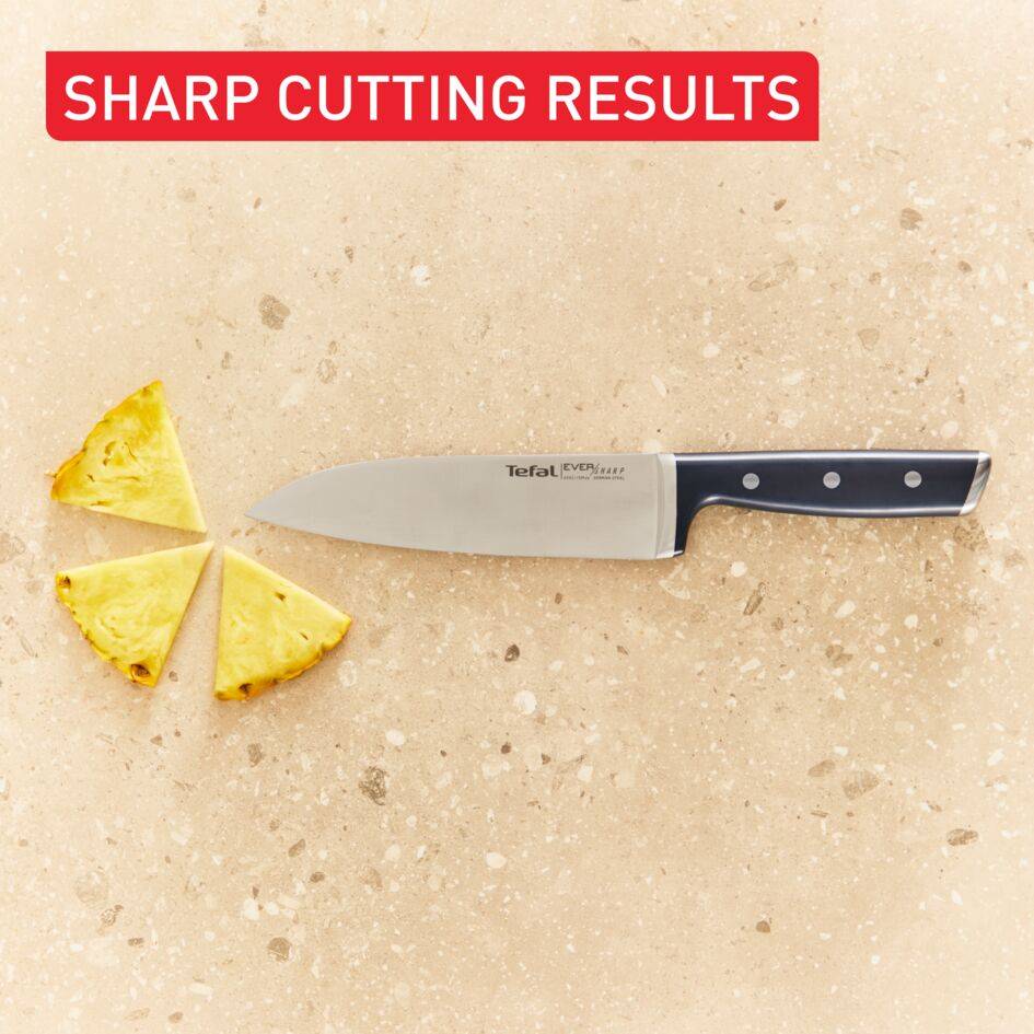 Нож EverSharp с поставка блок за ножове с вградено точило