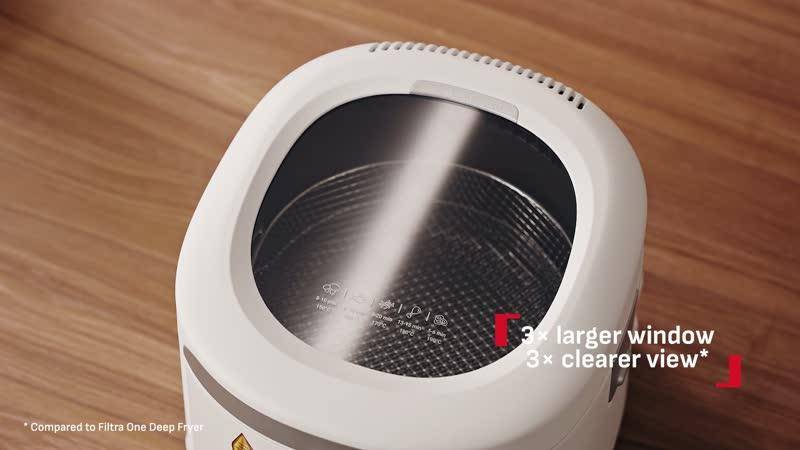 Фритюрник Filtra Vision, много голям прозорец за по-лесно наблюдение