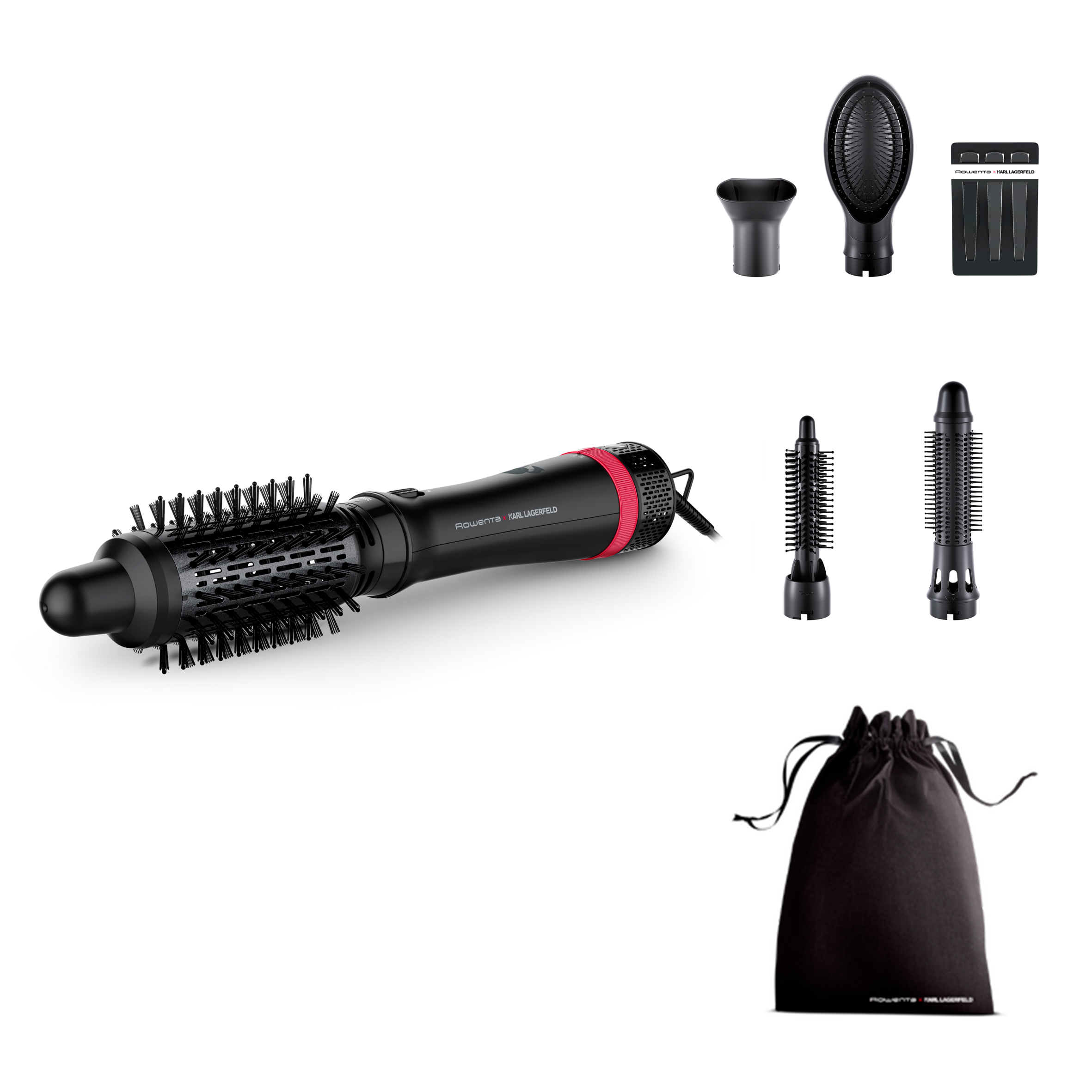 Rowenta x KARL LAGERFELD Express Style CF635LF0, Четка с горещ въздух