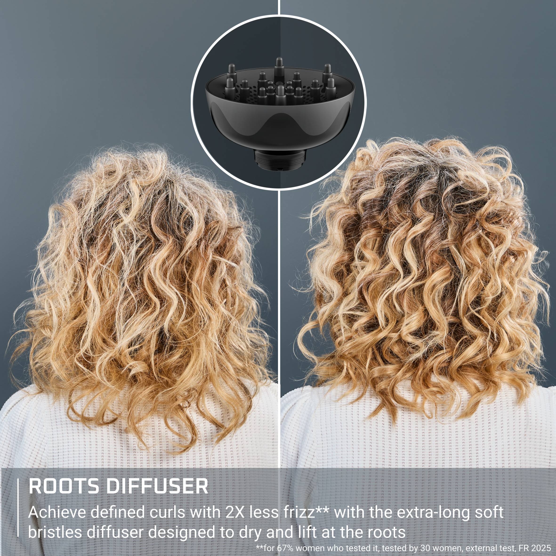 Curl Harmony, 3-in-1 Hot Air Diffuser, Curly Hair Types
