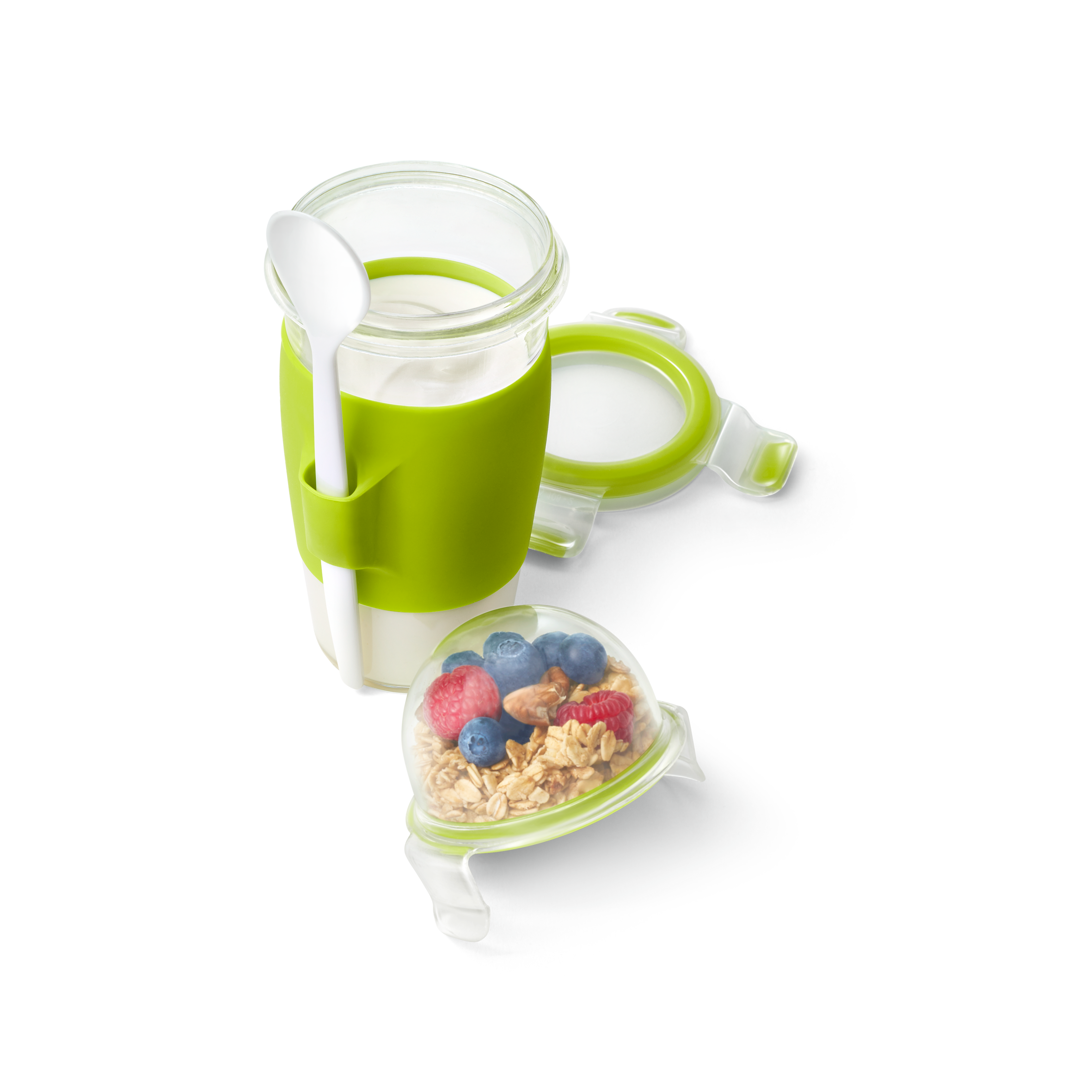 Пластмасова Чаша за Йогурт + лъжица N1071410, 0.45л.